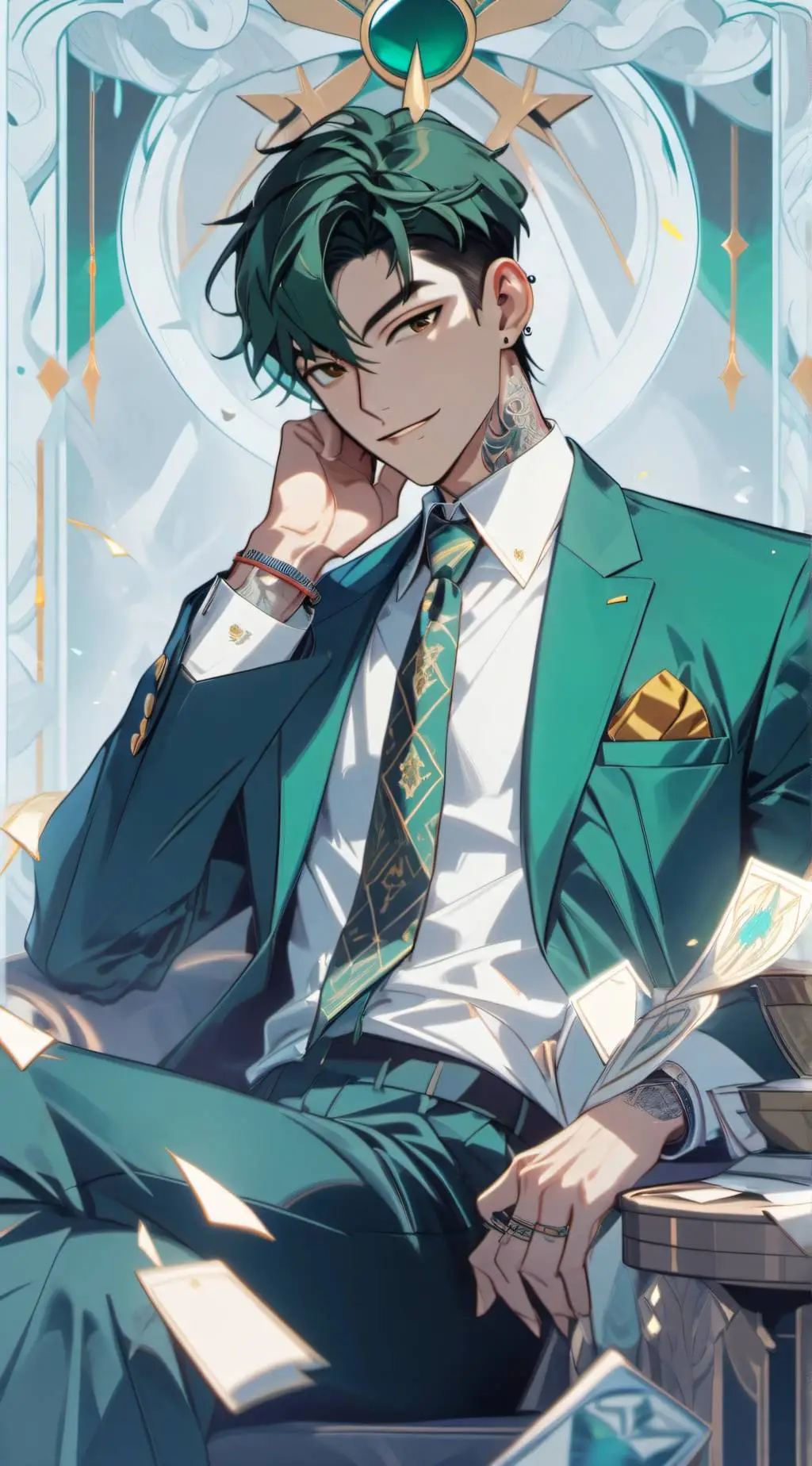 ai character: CEO Richard 钱禄 🤑 background