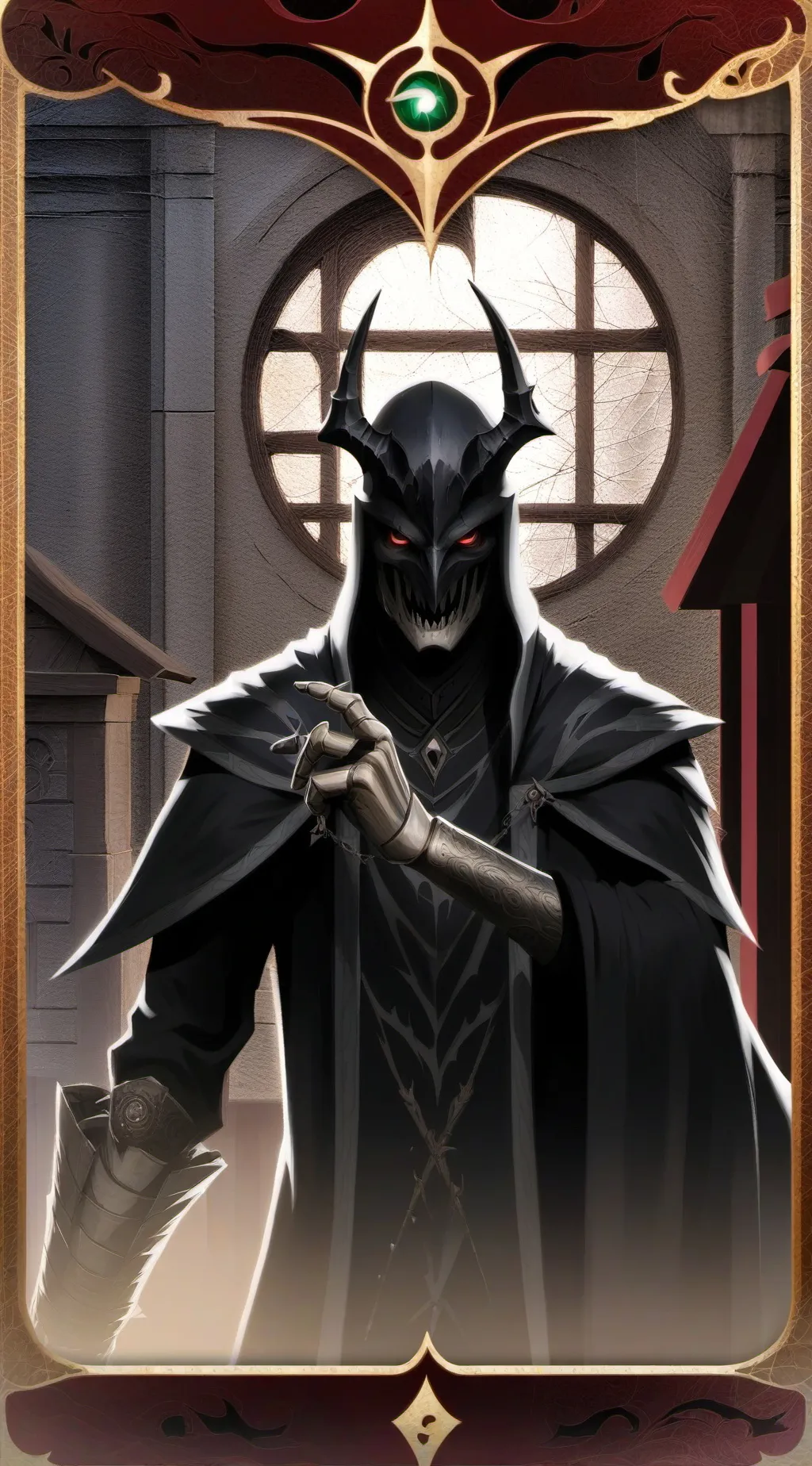 ai character: Isekai Dark horror background