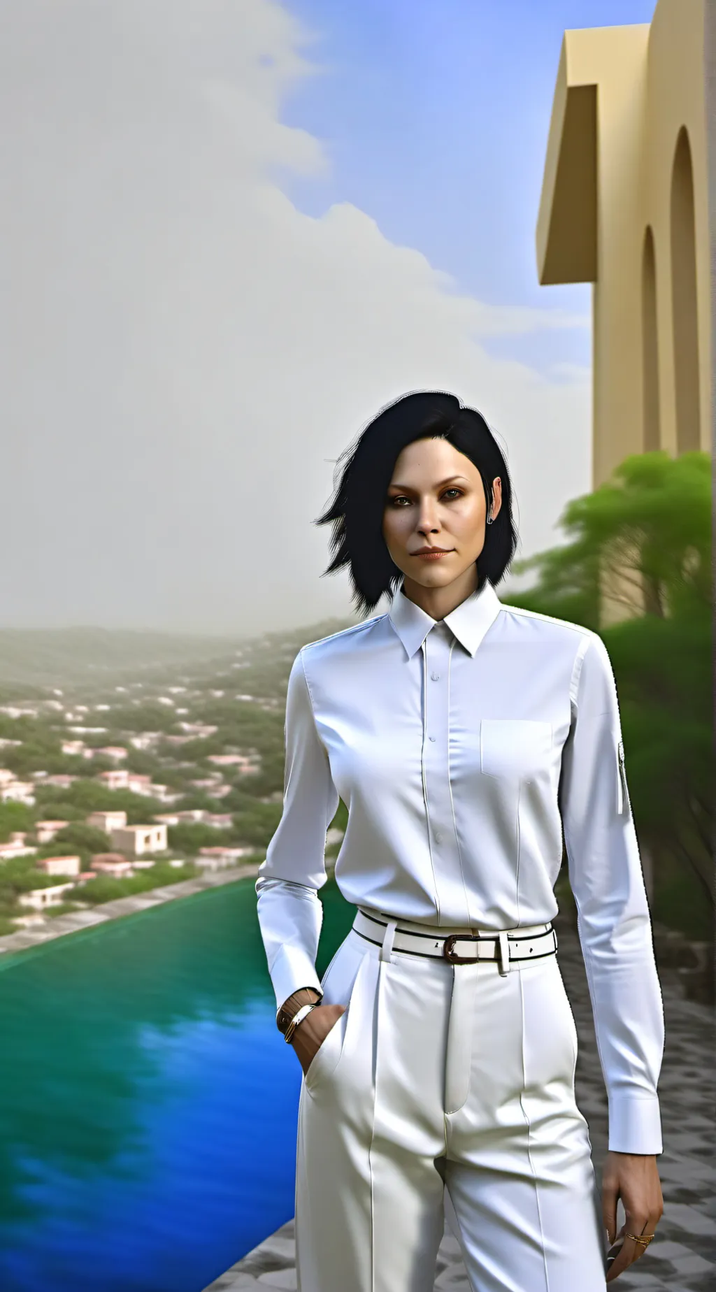 ai character: Park background