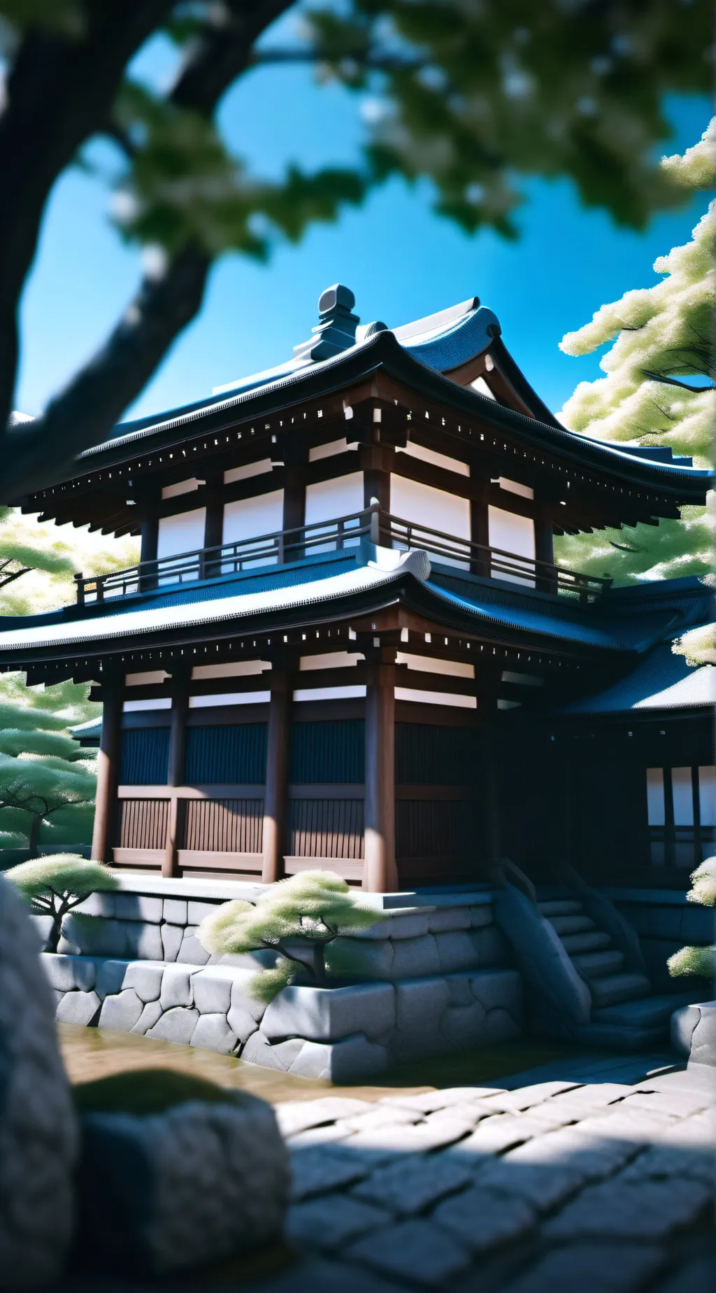 ai character: Hashiras camping  background