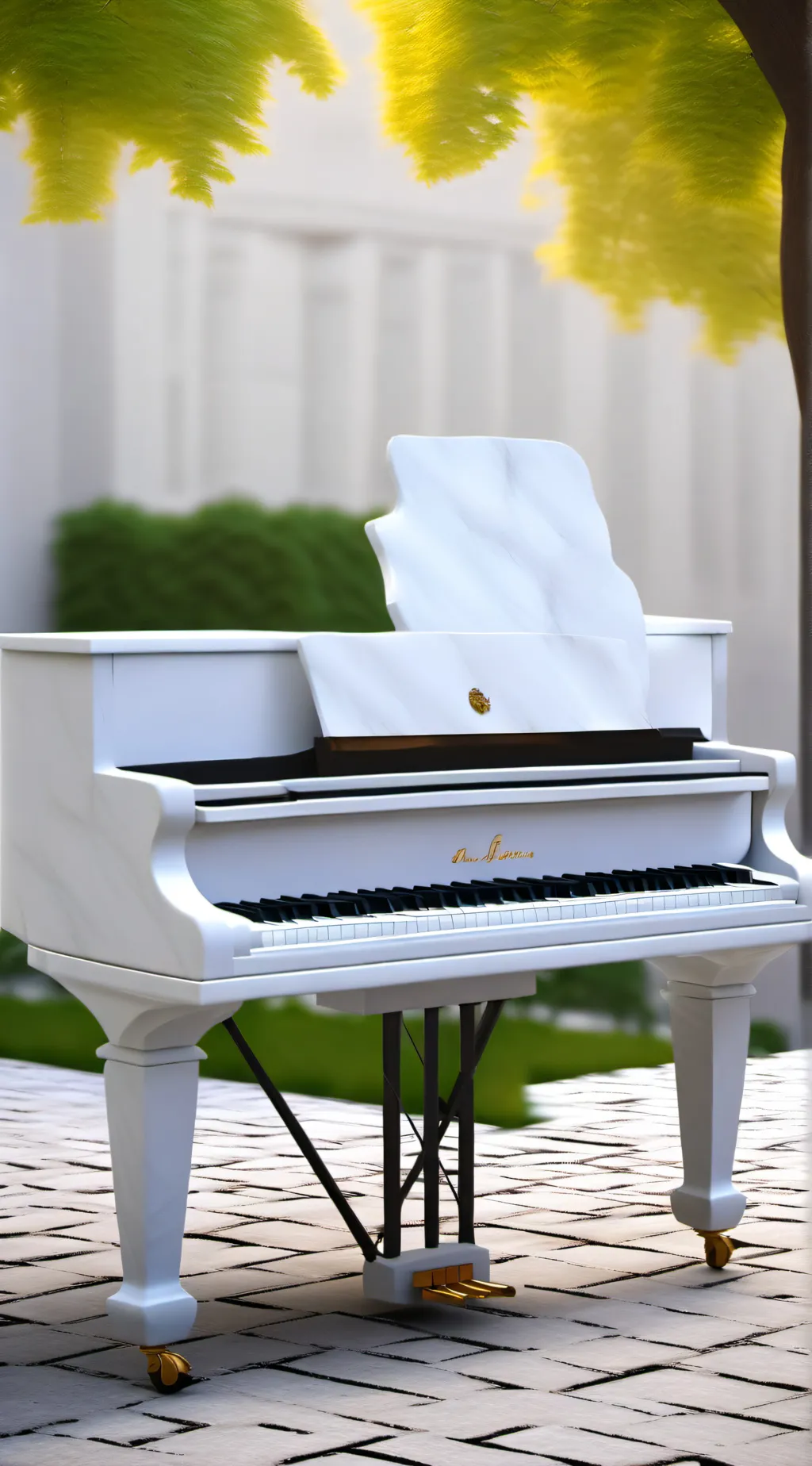 ai character: IL PIANOFORTE  background