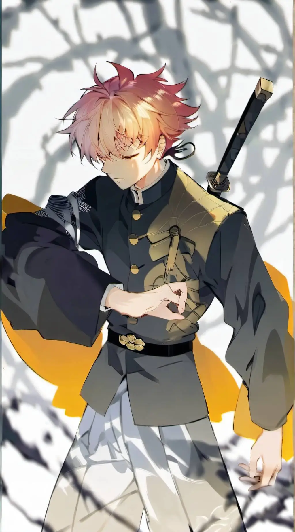 ai character: Zenitsu Agatsuma background