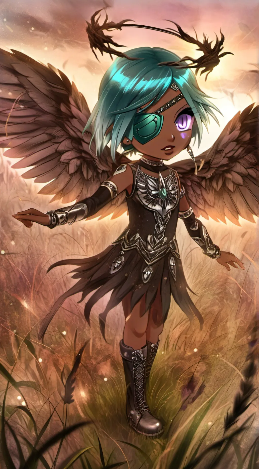 ai character: Lines  background