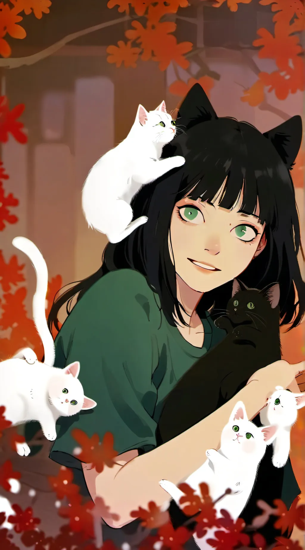 ai character: Cat saver background