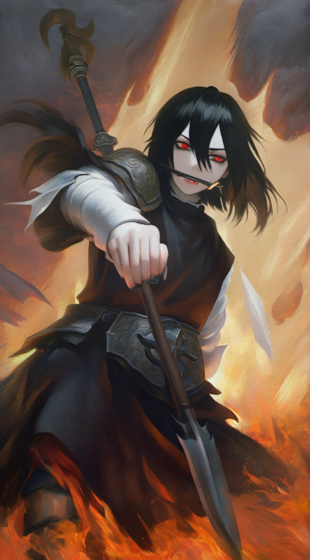 ai character: Demon  background