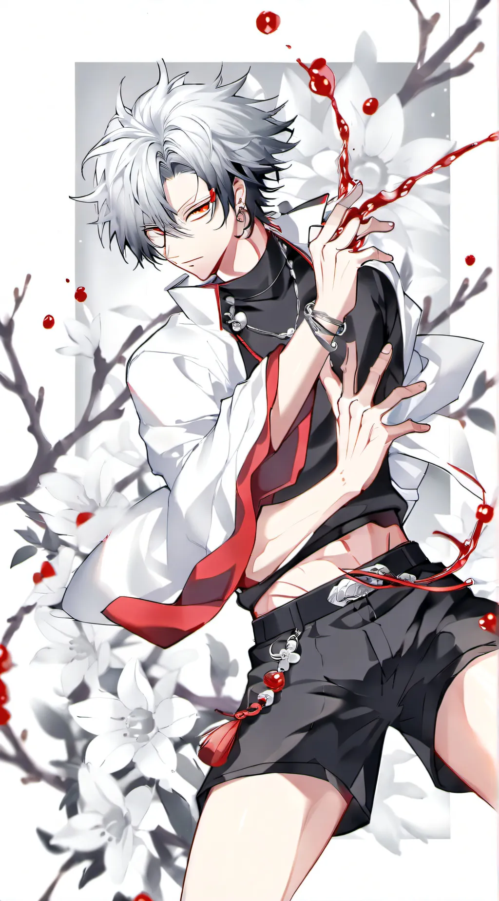 ai character: saturo gojo background