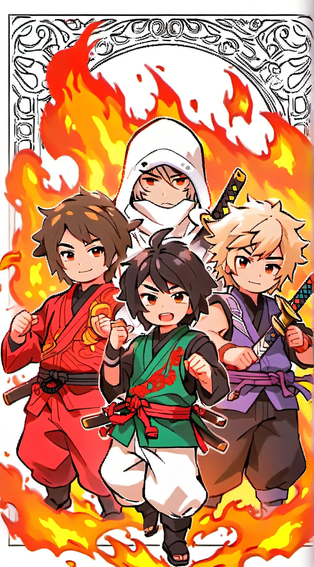 ai character: Ninjago(my) ships. background