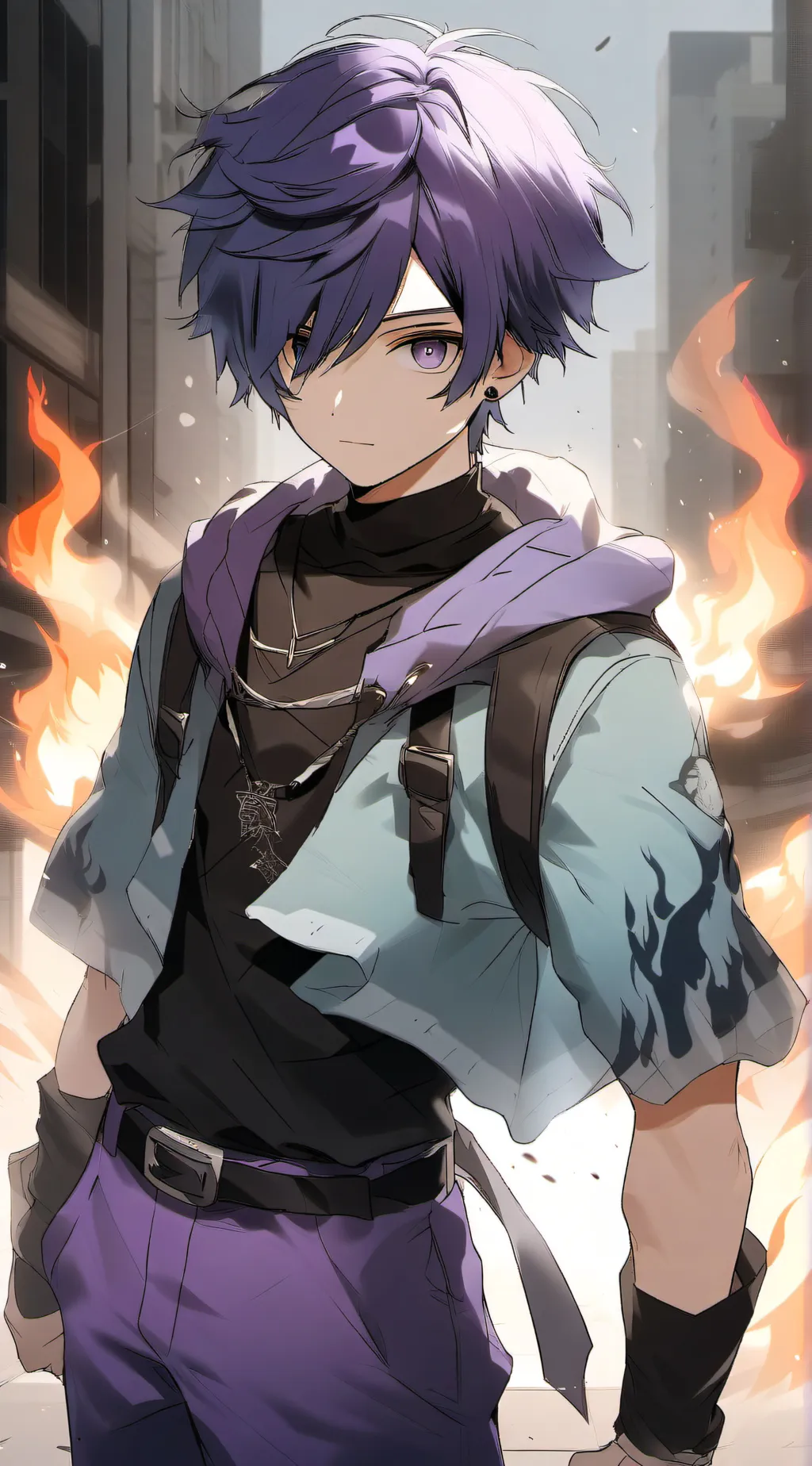 ai character: demon slayer background