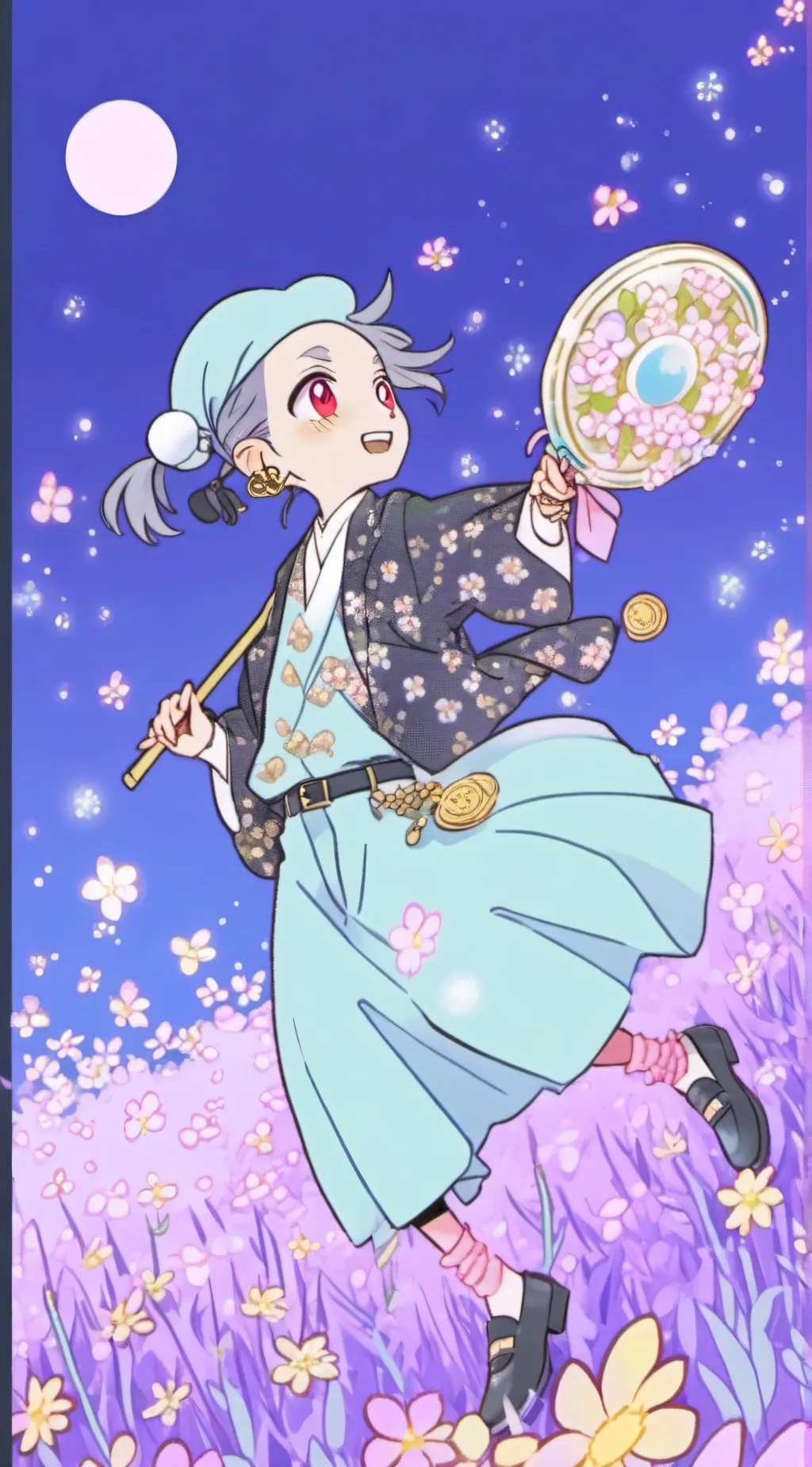 ai character: demon Slayer.  background