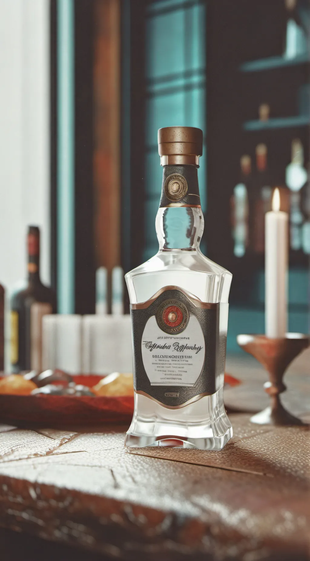 ai character: alcohol background