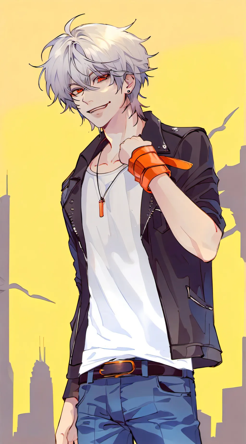 ai character: Damien background