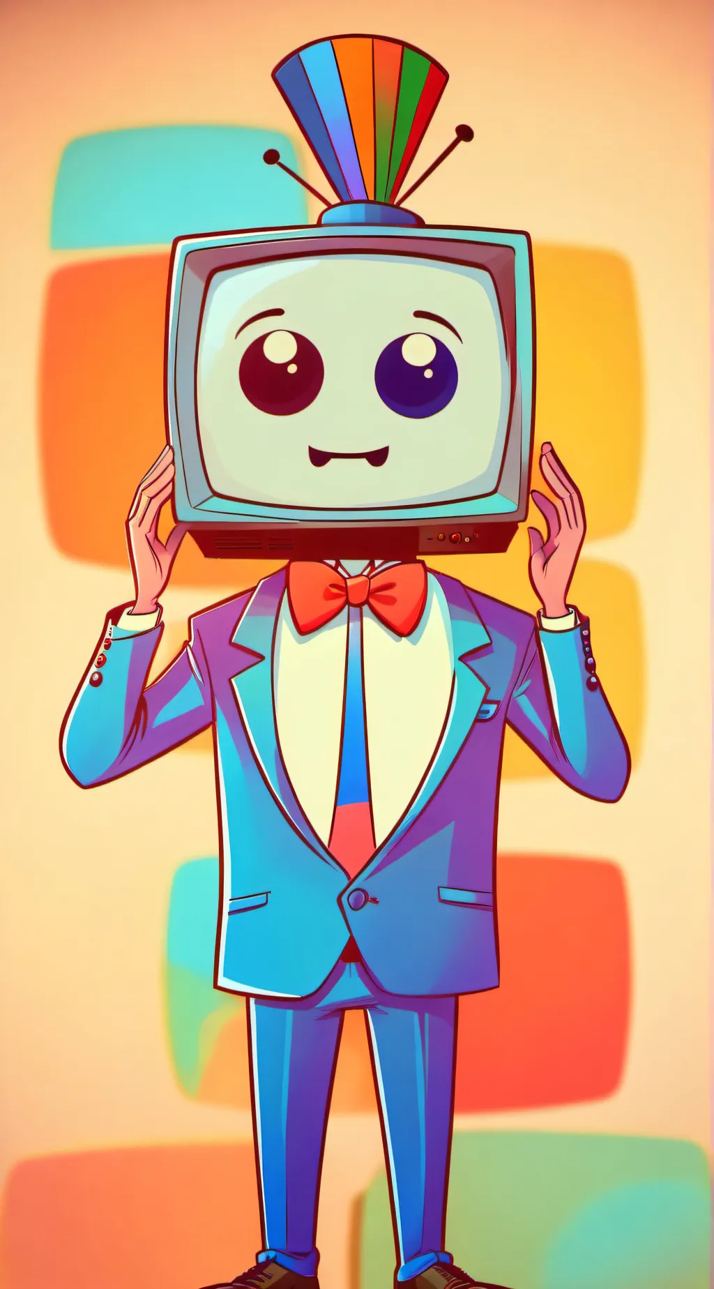 ai character: TV kid background