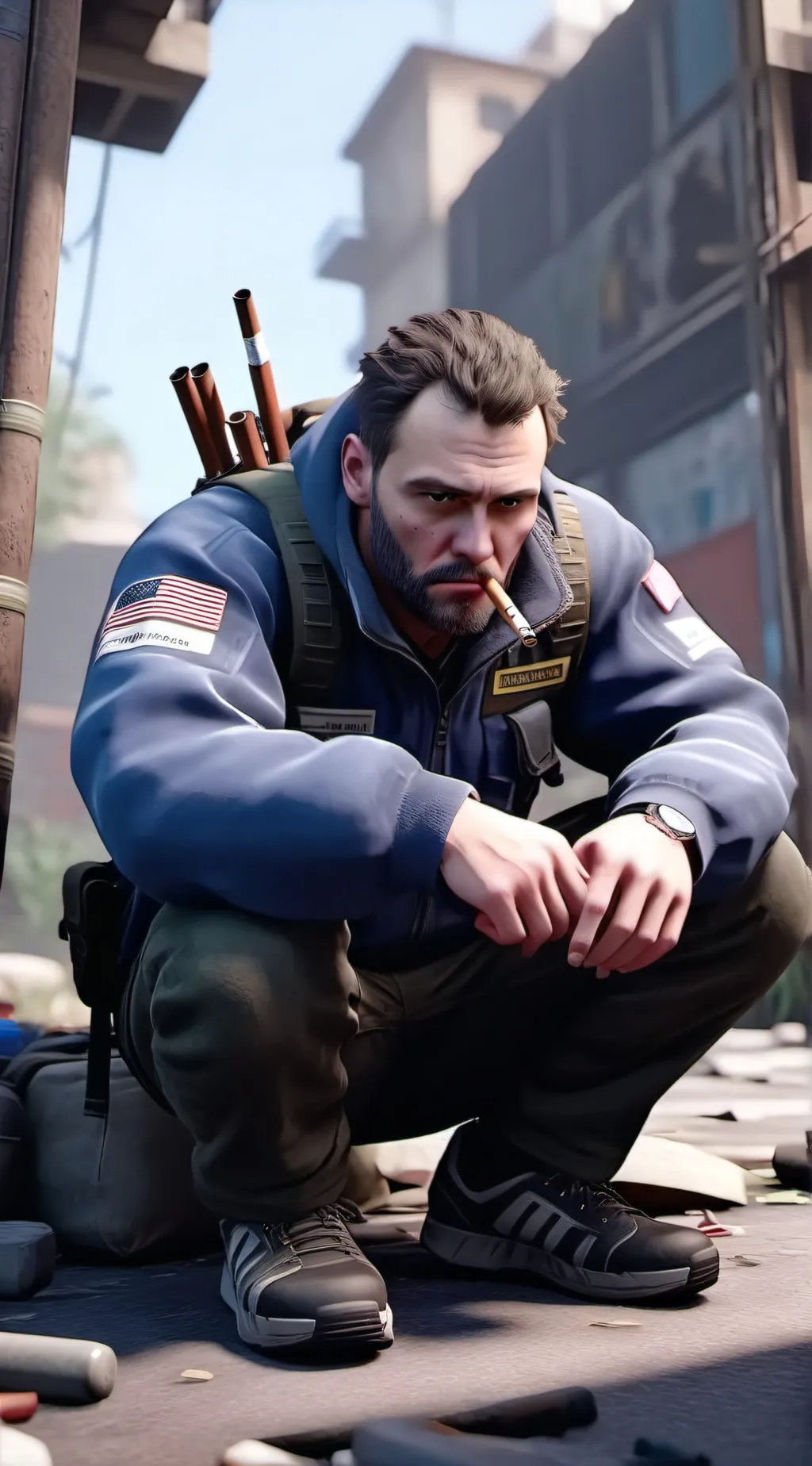 ai character: Martin background