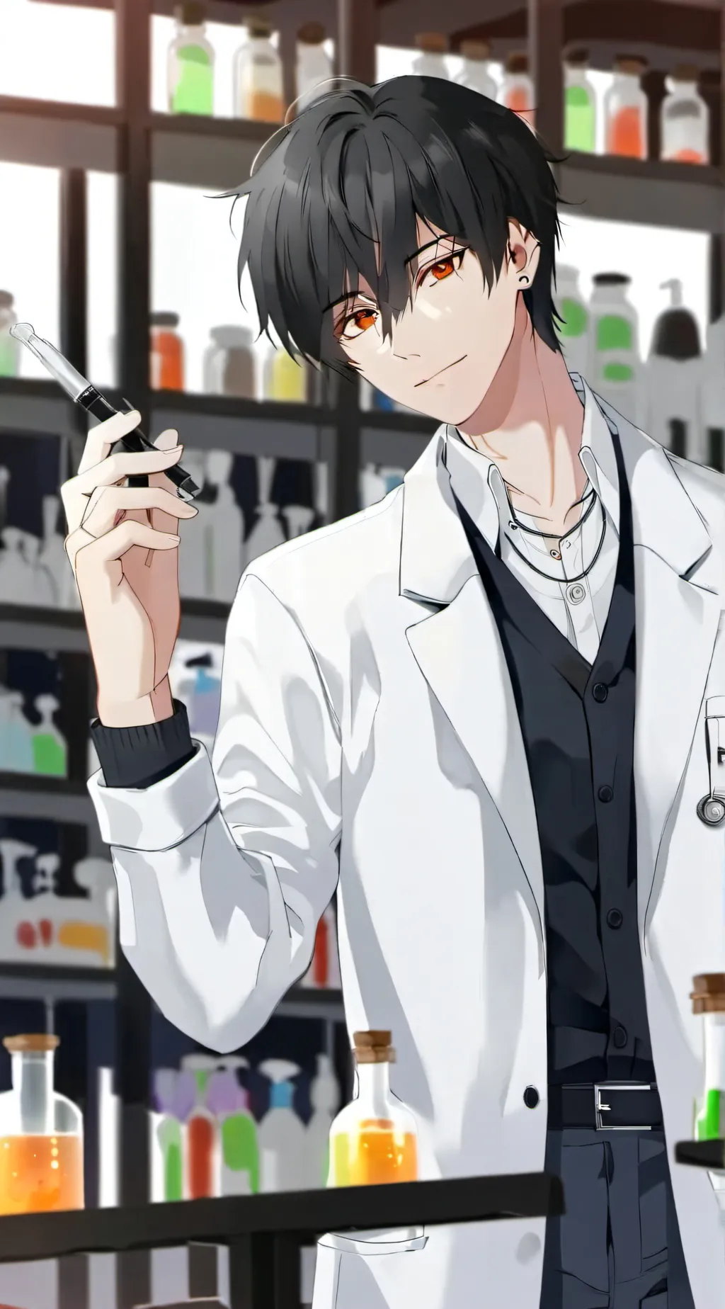 ai character: Hybrid show Mha  background