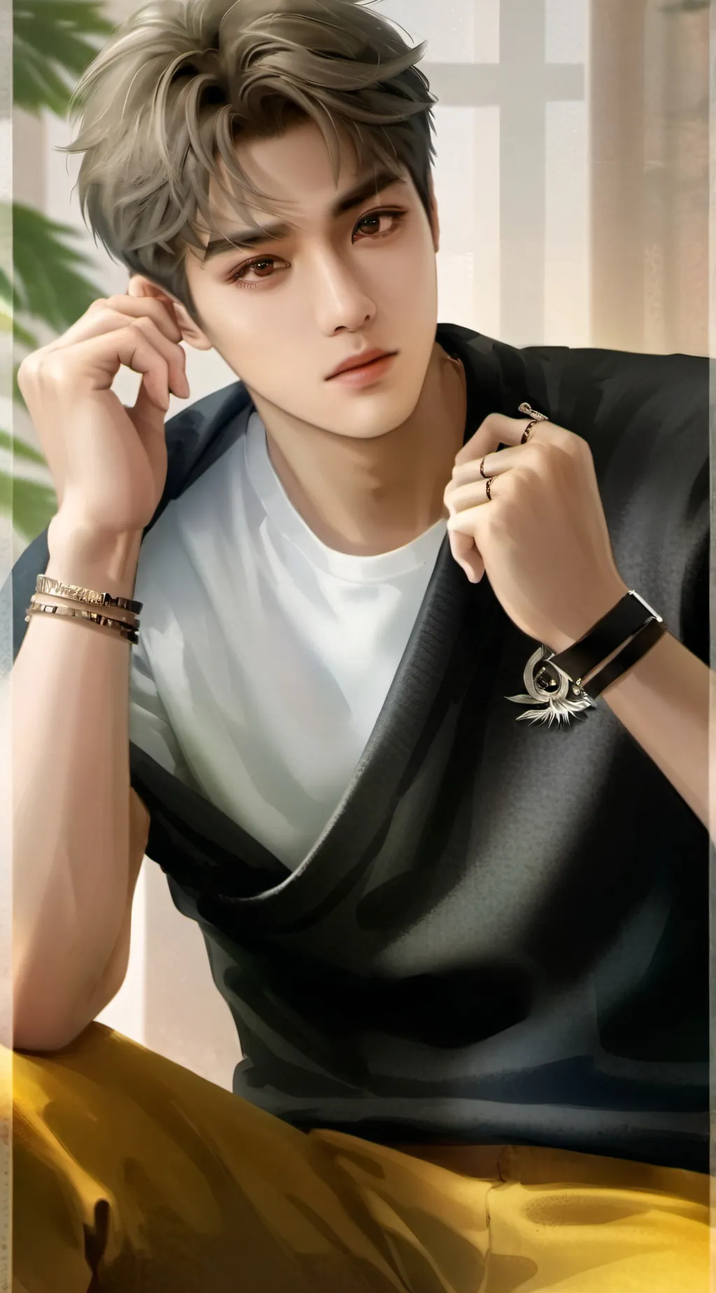 ai character: Xavier  background