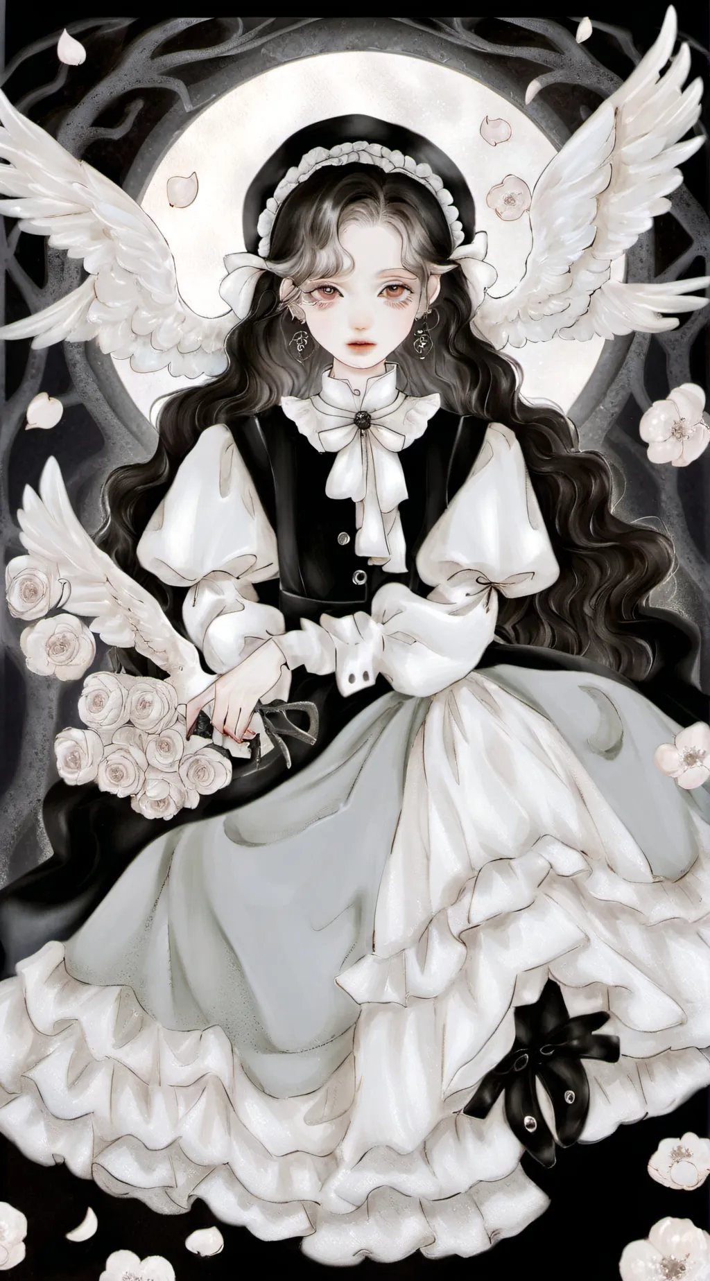 ai character: angle  background