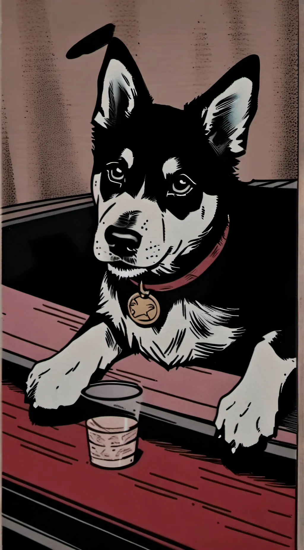 ai character: diamond (my dog) background