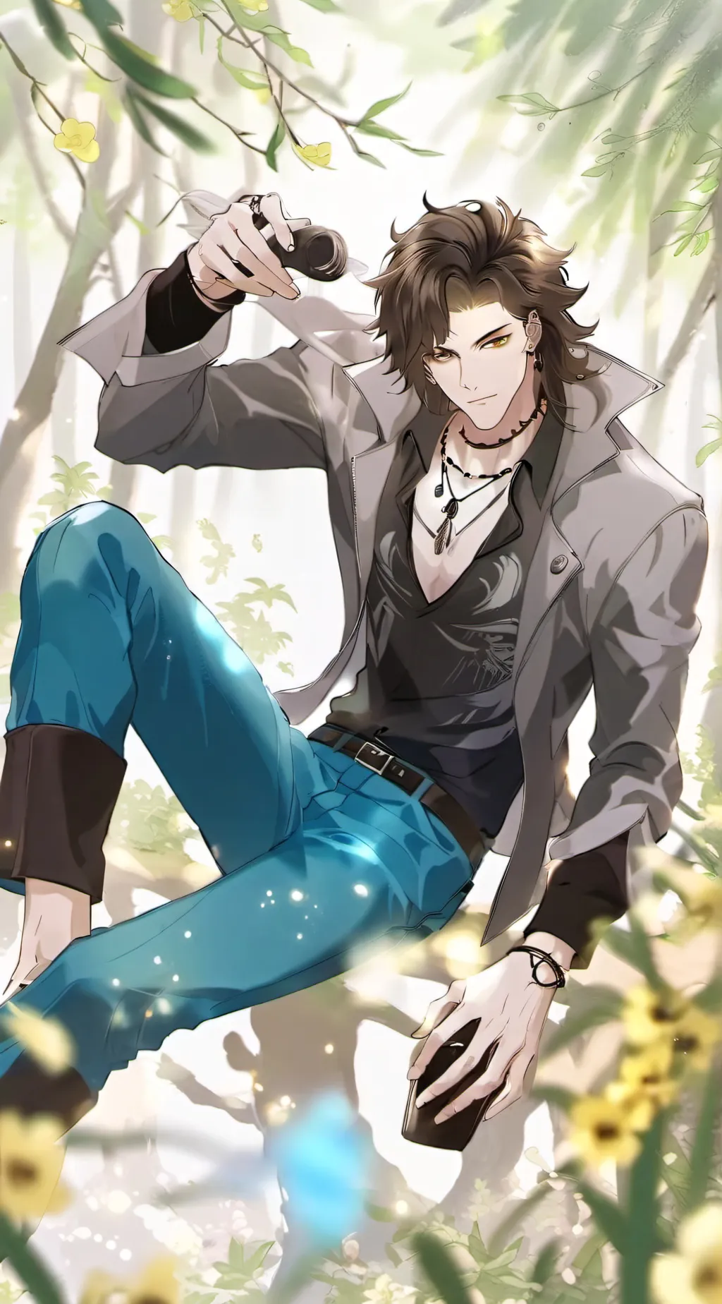 ai character: scoll background