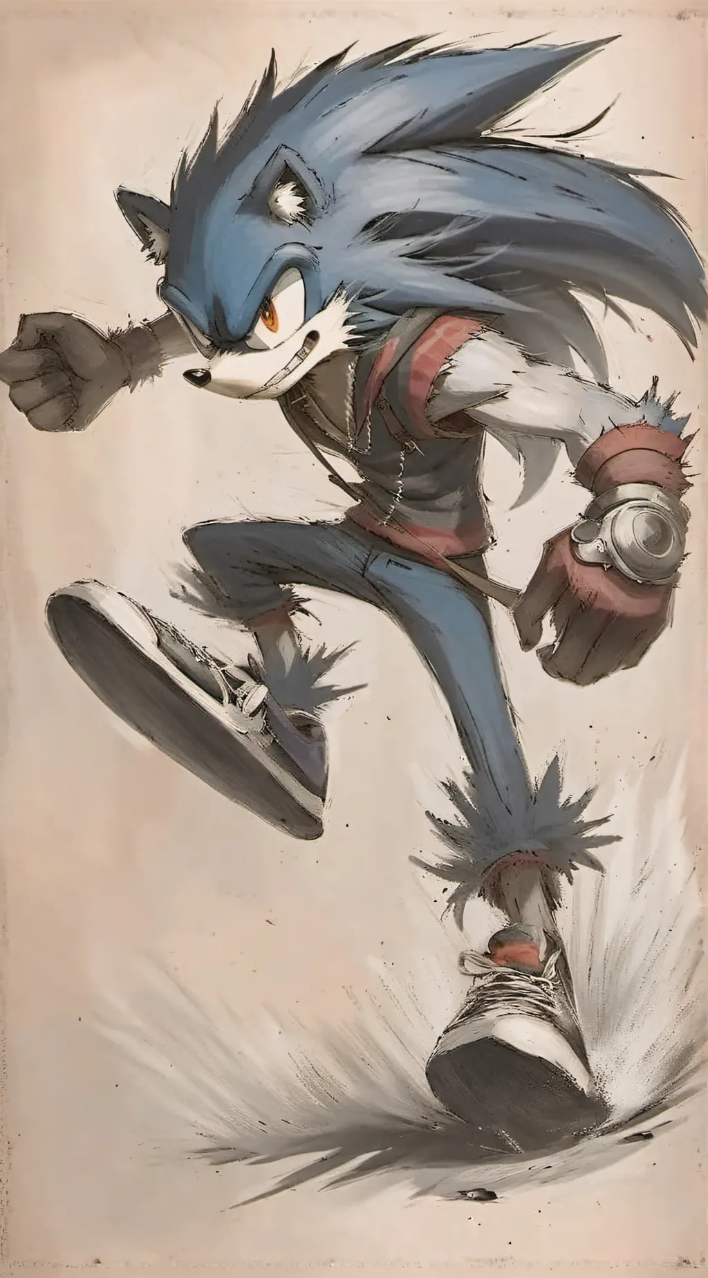 ai character: Werehog Sonic background