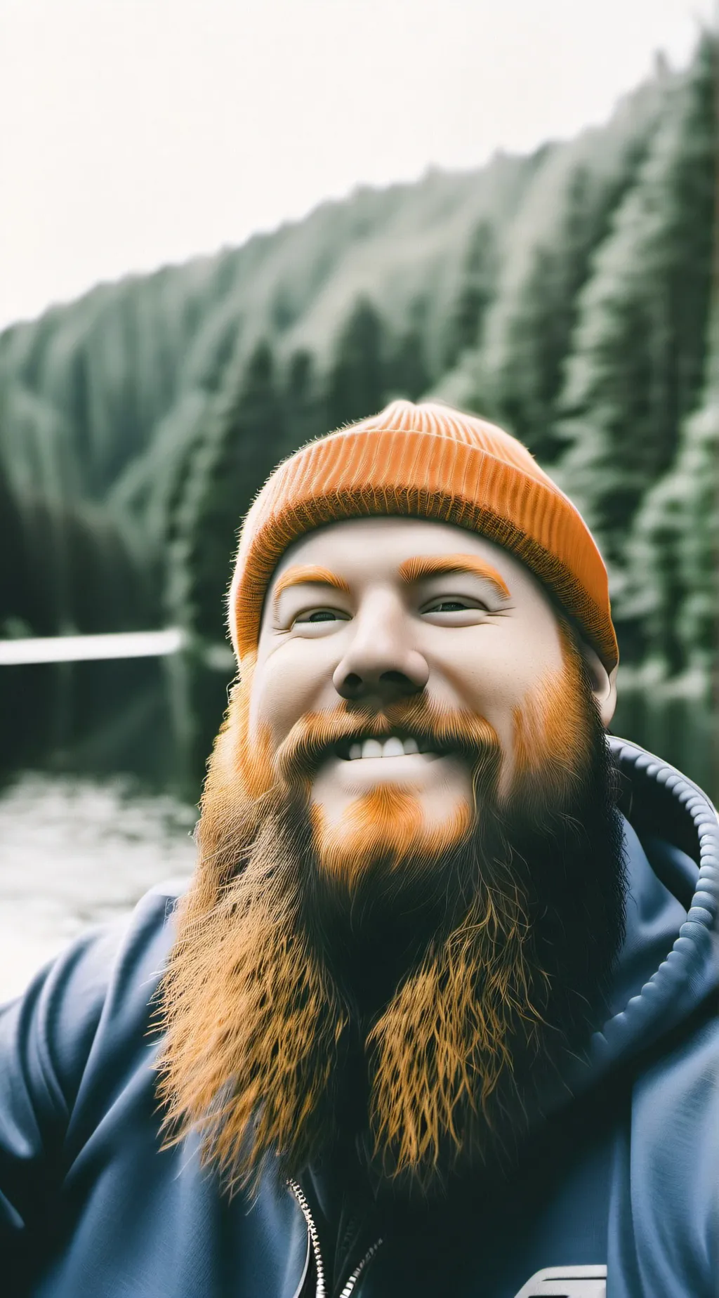 ai character: CaseOh fishing. background