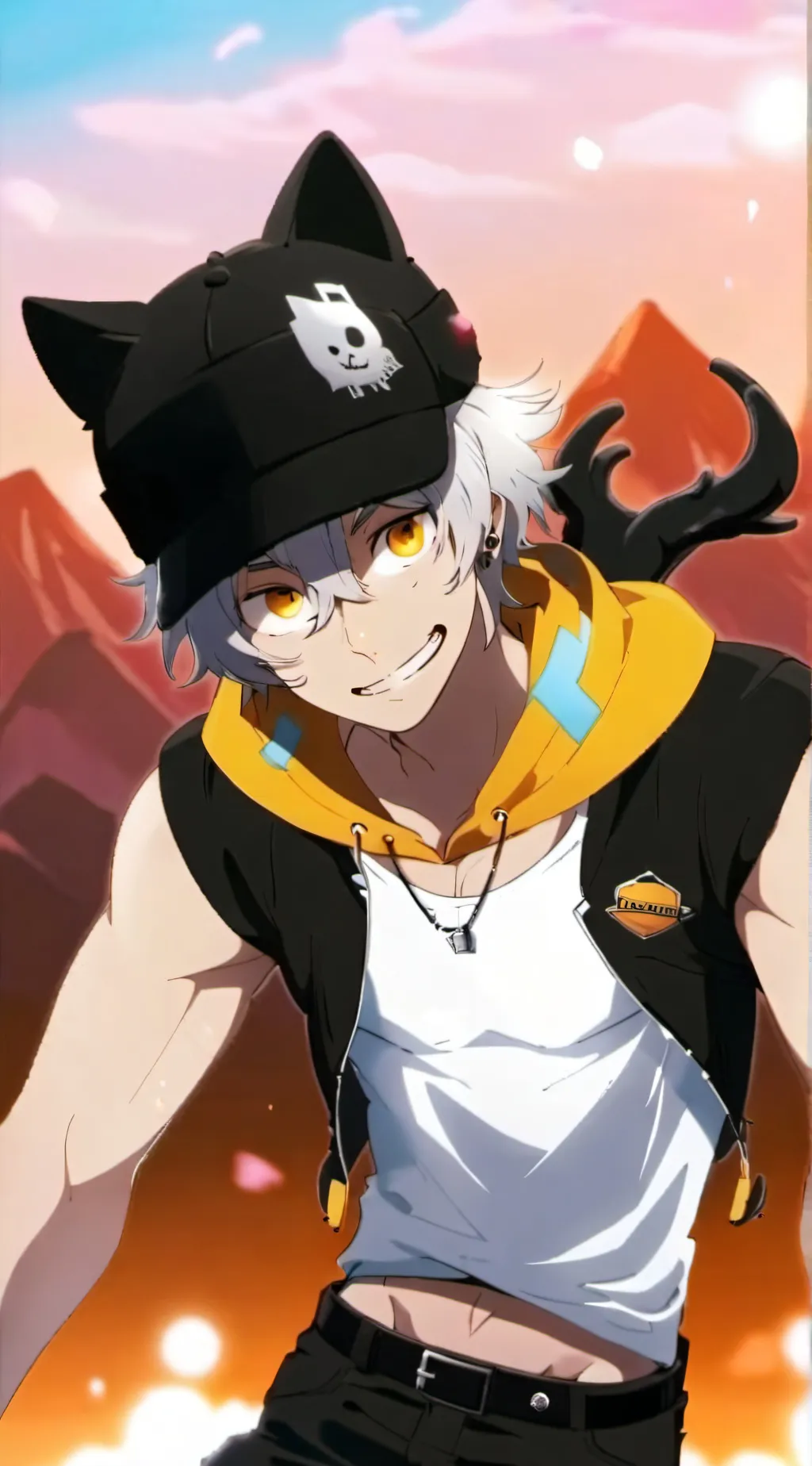 ai character: leon background