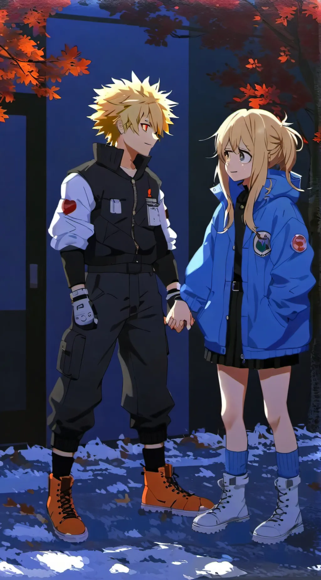 ai character: Katsuki Bakugo&Y/N background