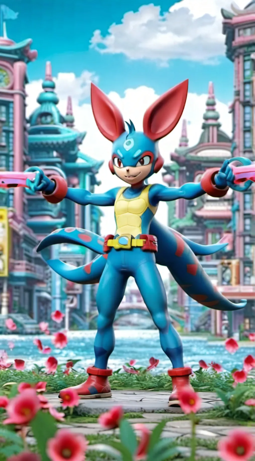 ai character: Pokemon kalos background