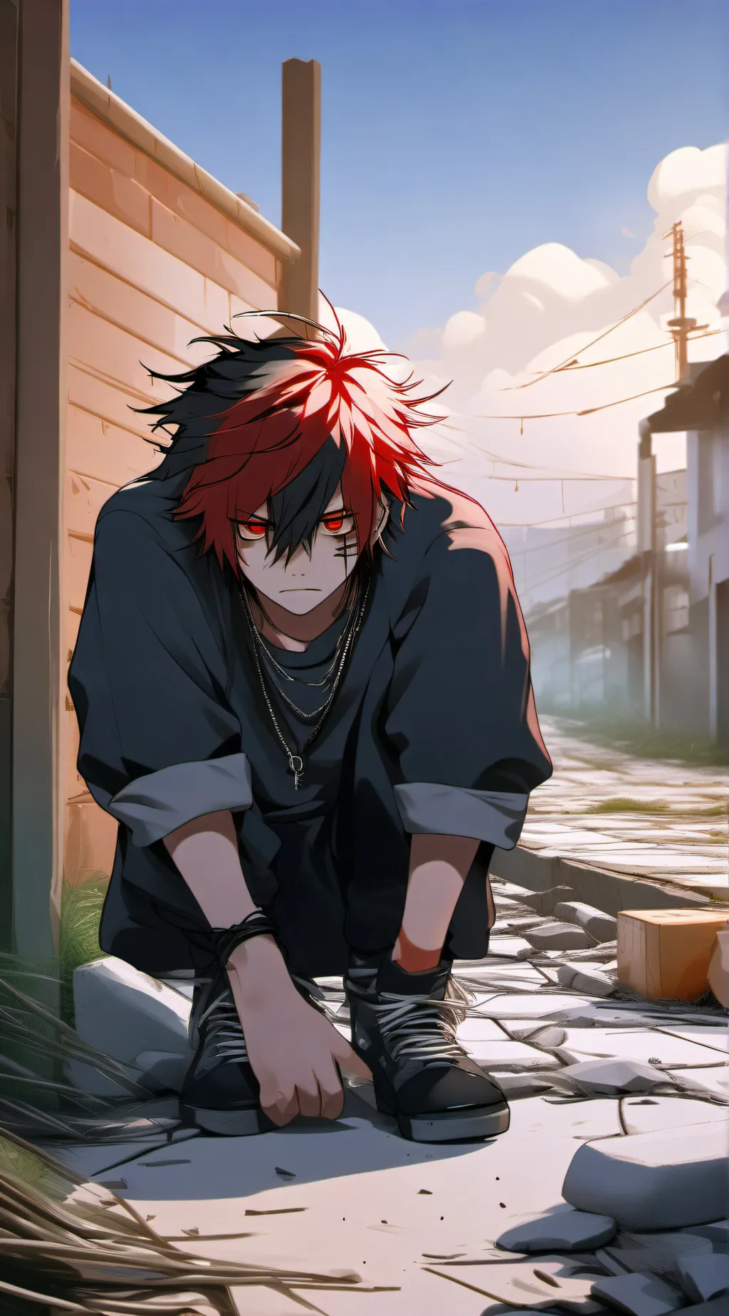 ai character: very emo "Jake" background