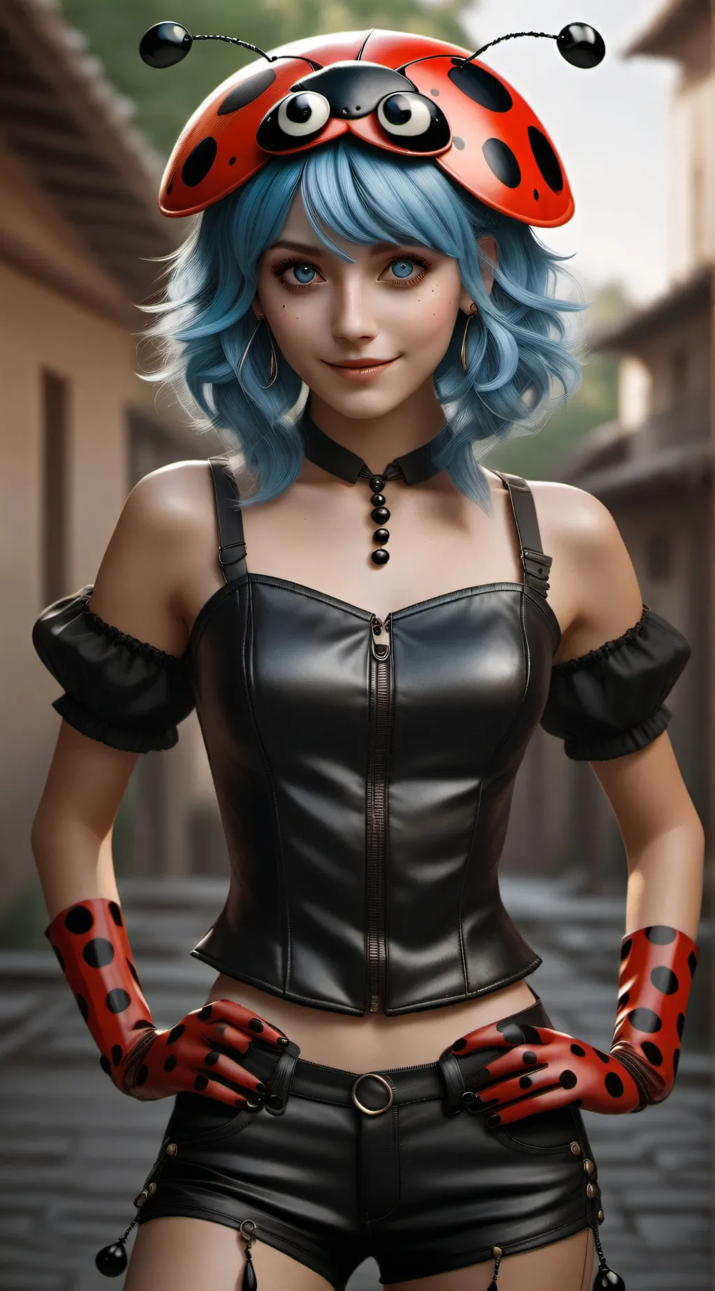 ai character: Ladybug (kissed) background