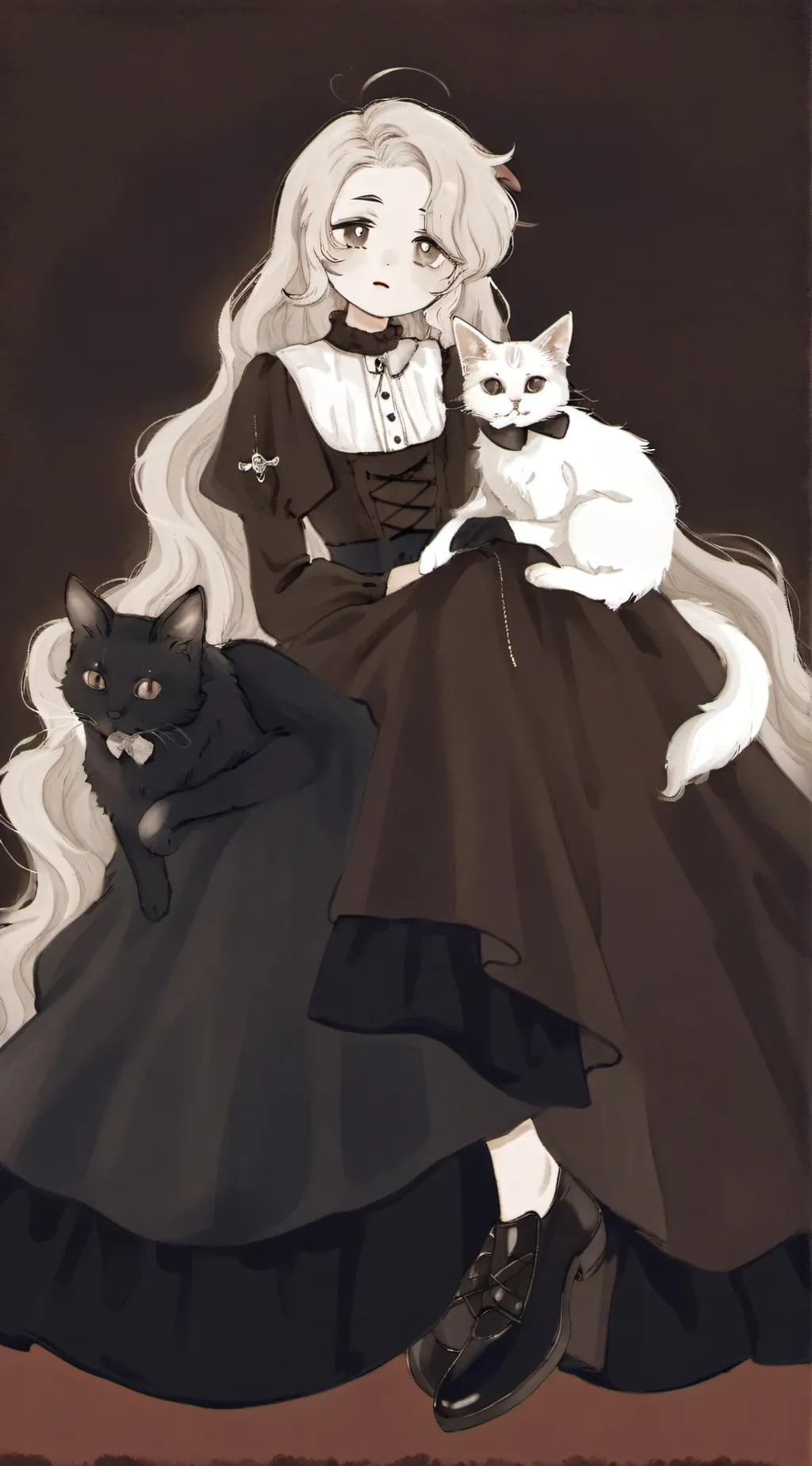 ai character: Snow  background