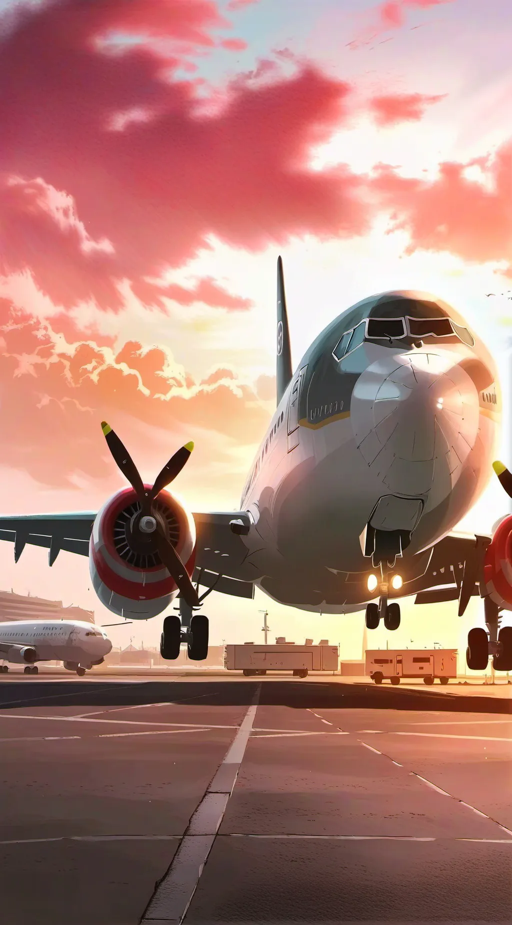 ai character: plane school background