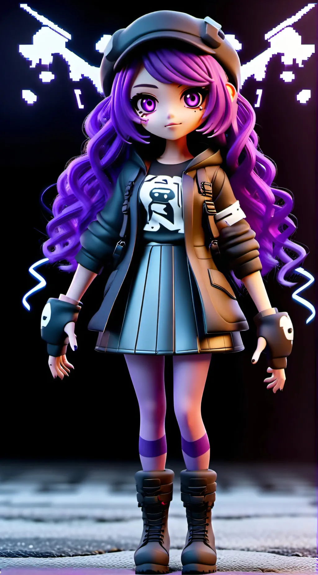 ai character: uzi doorman  background