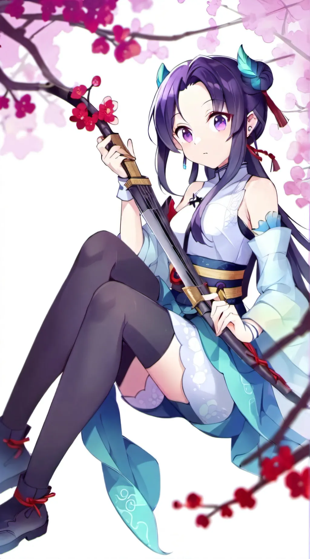 ai character: Demon shinobu background