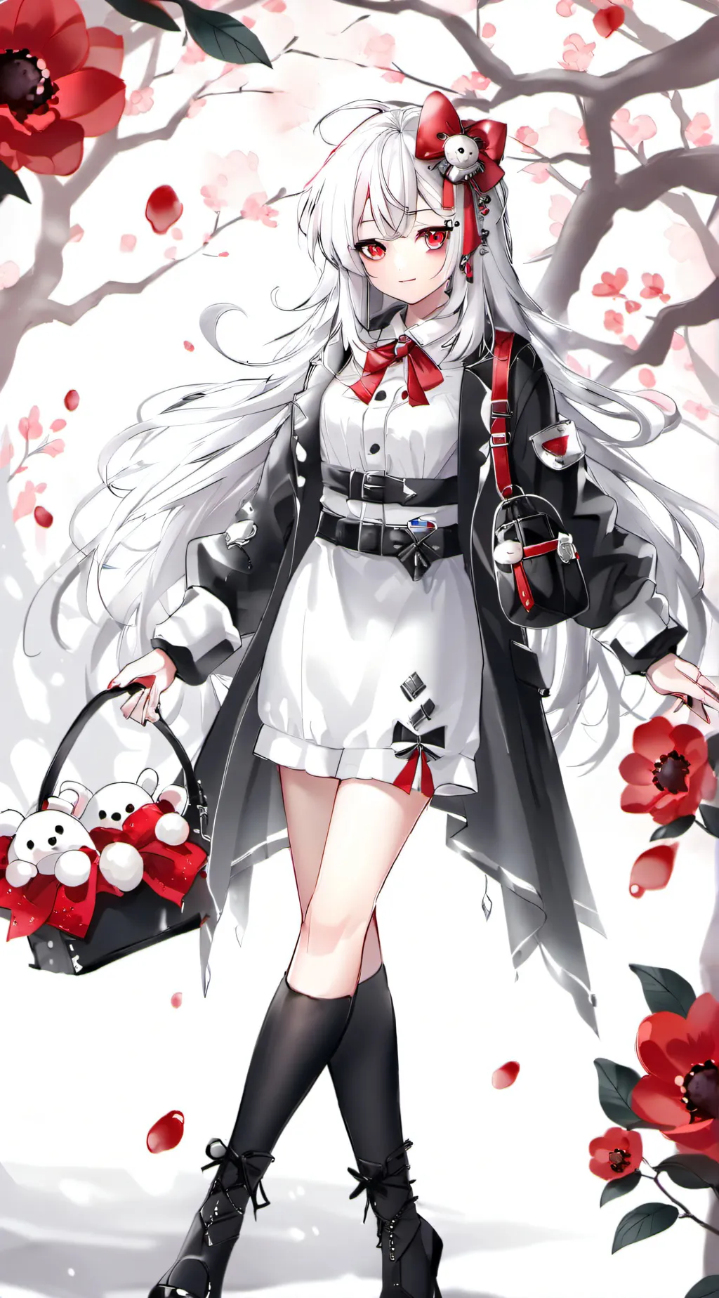 ai character: anime horror  background