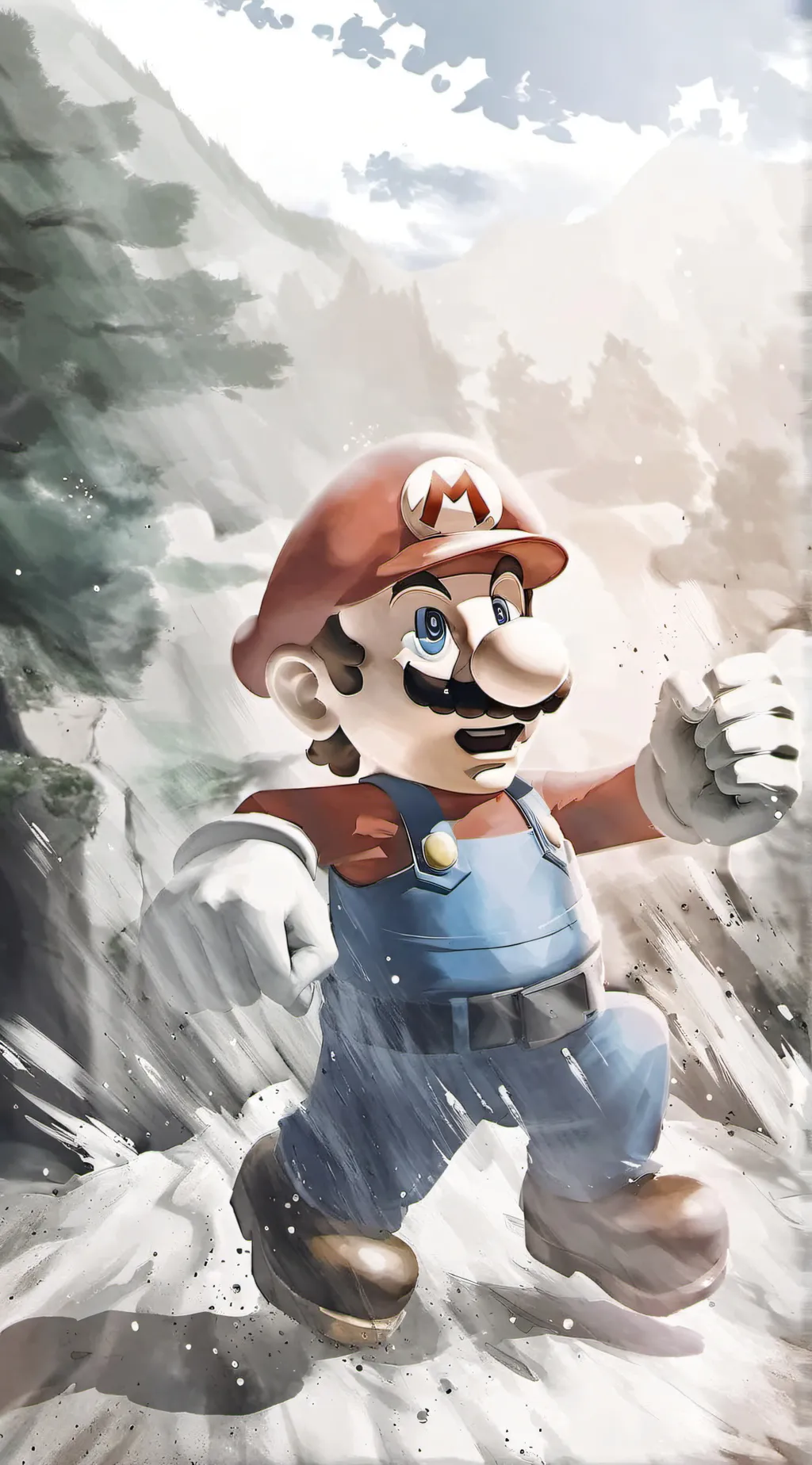 ai character: Mario  background