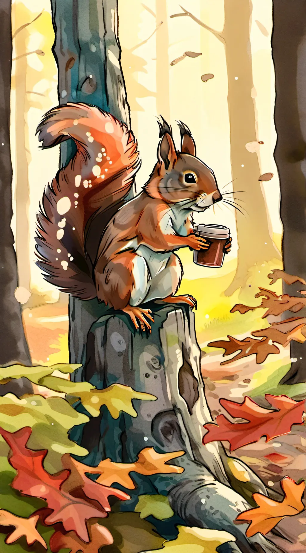 ai character: Magic Squirrel background