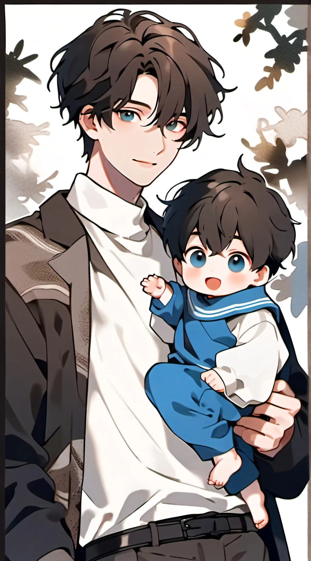 ai character: Mike and willAfton background