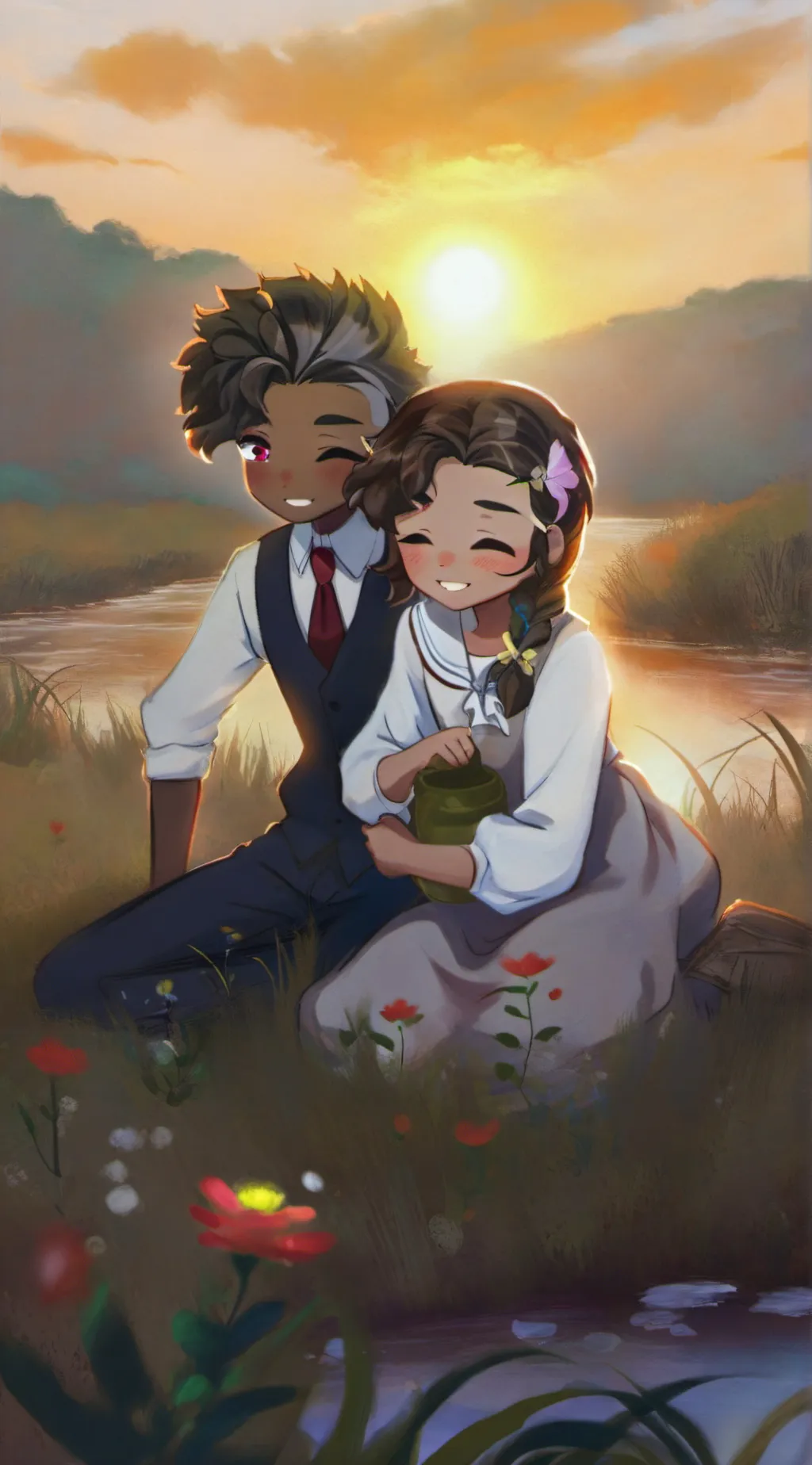 ai character: Kayleigh and john background