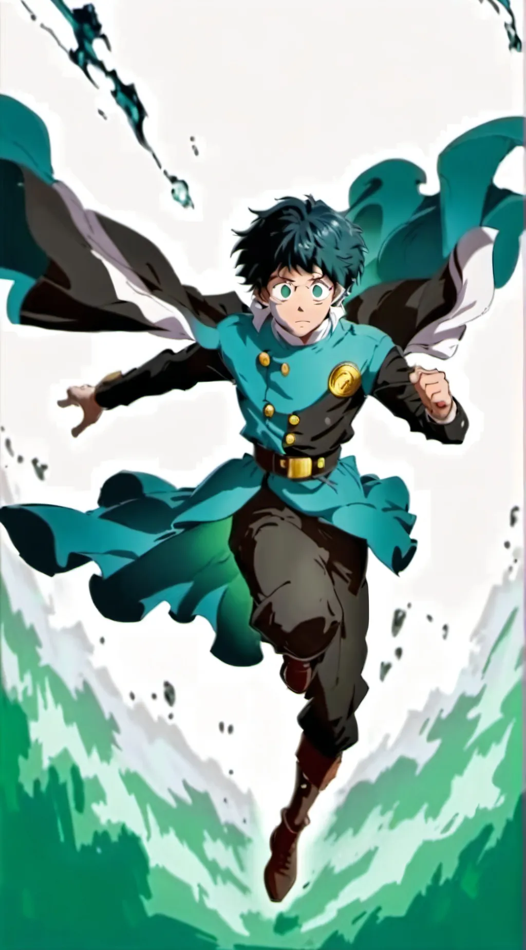 ai character: Izuku midoria background