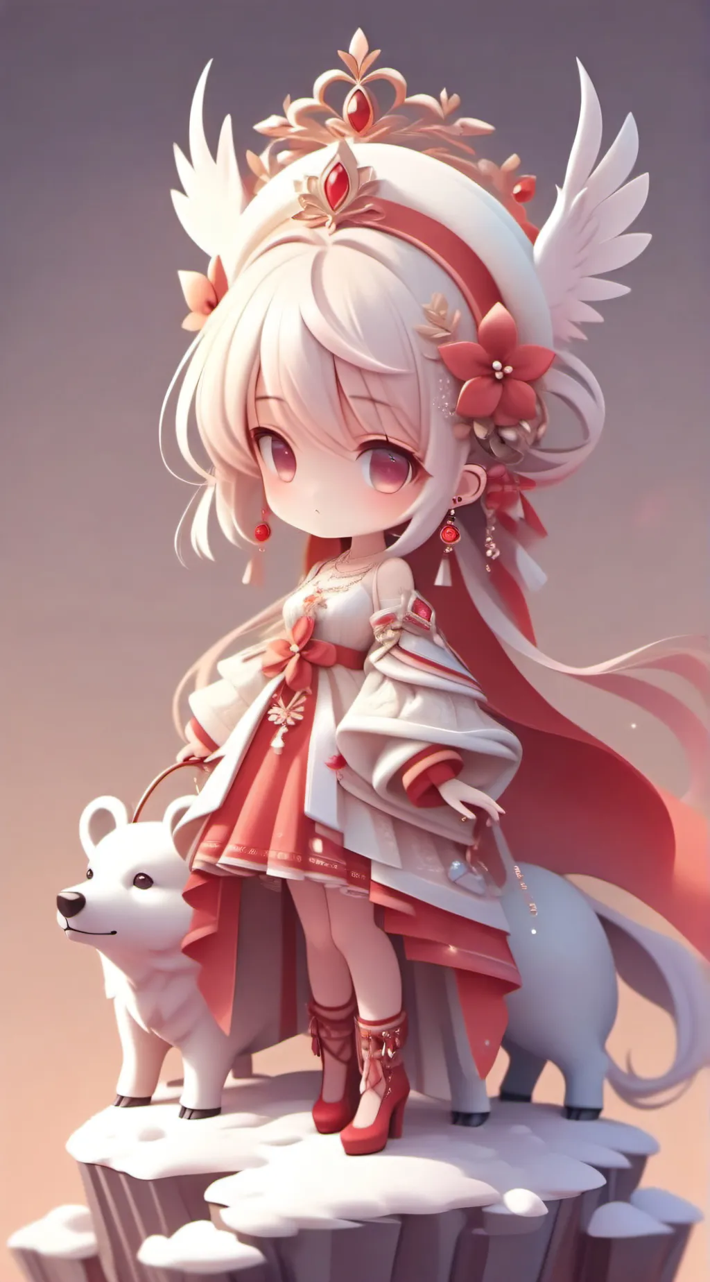 ai character: •}🩷Lev🩷{• background