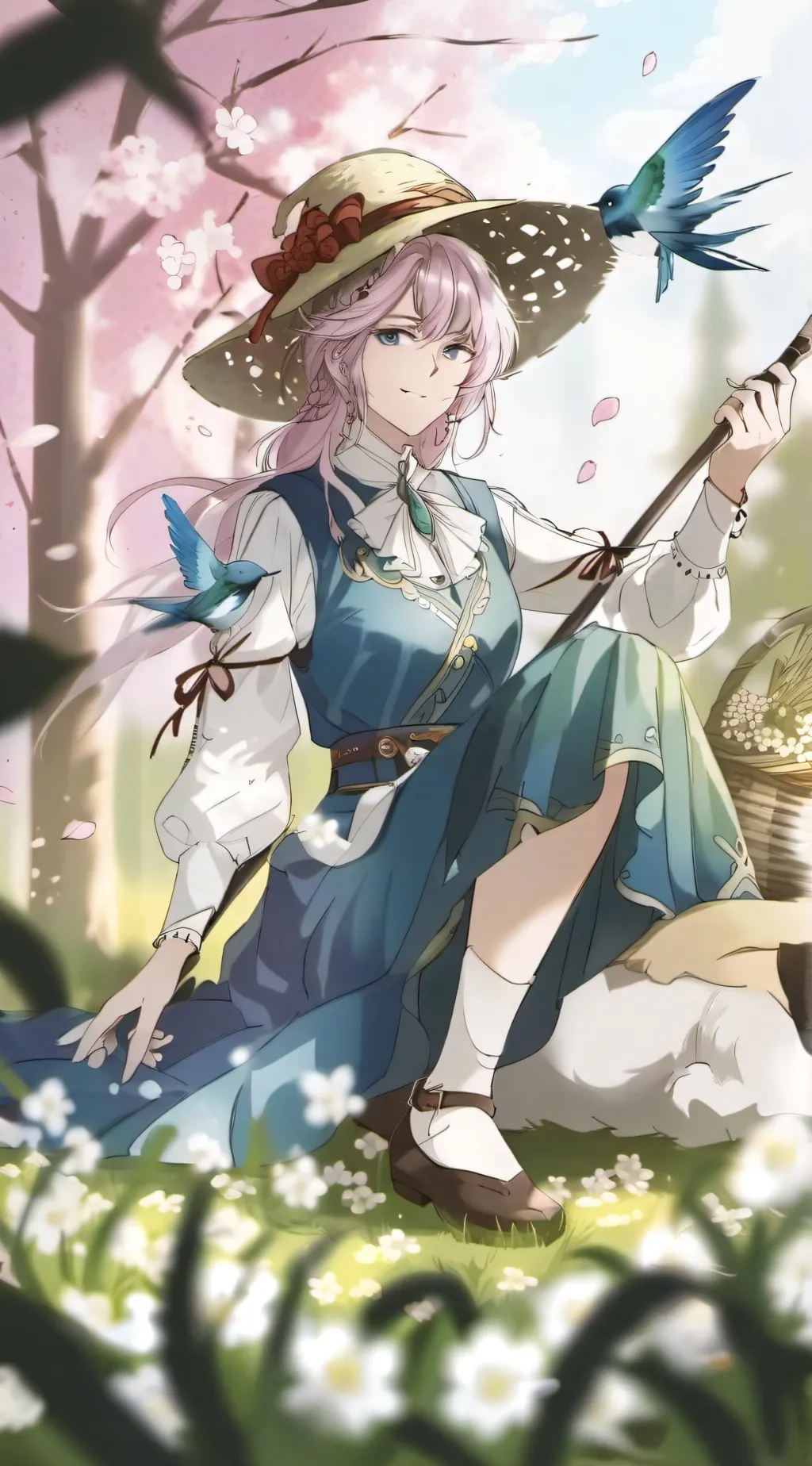 ai character: adult anya forger background