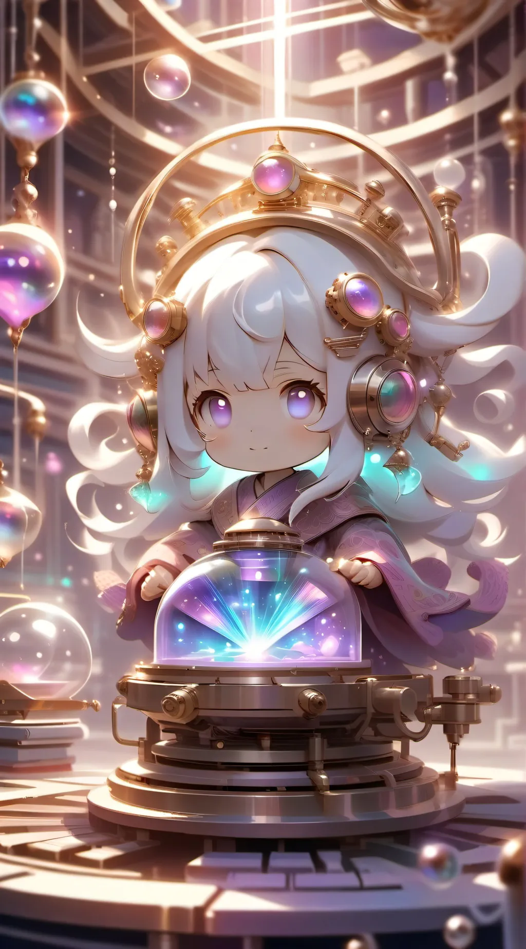 ai character: Looking Glass background