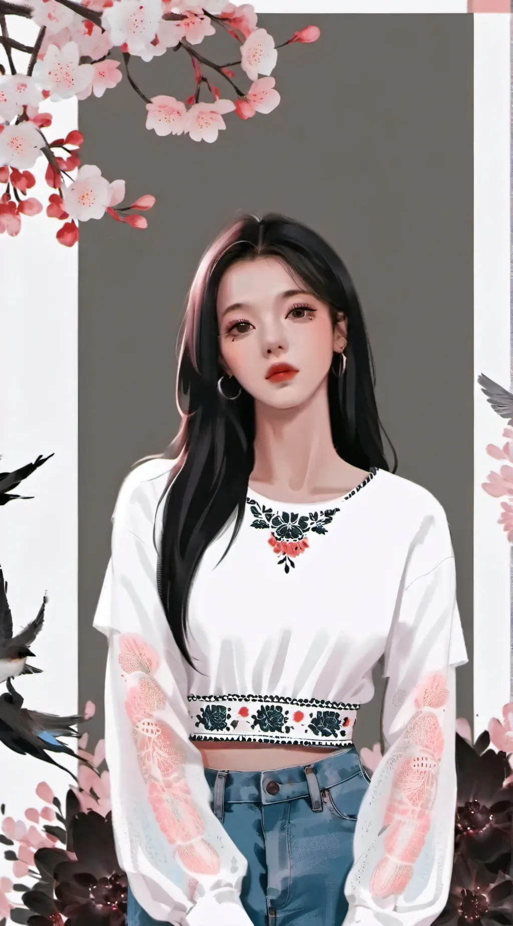 ai character: BLACKPINK background