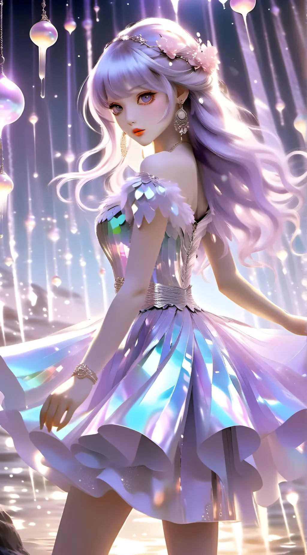 ai character: butterfly 🌈🌹 background