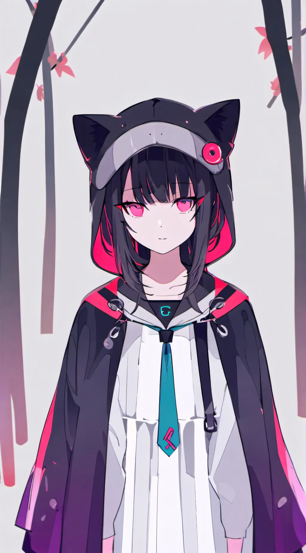 ai character: Anime girl  background