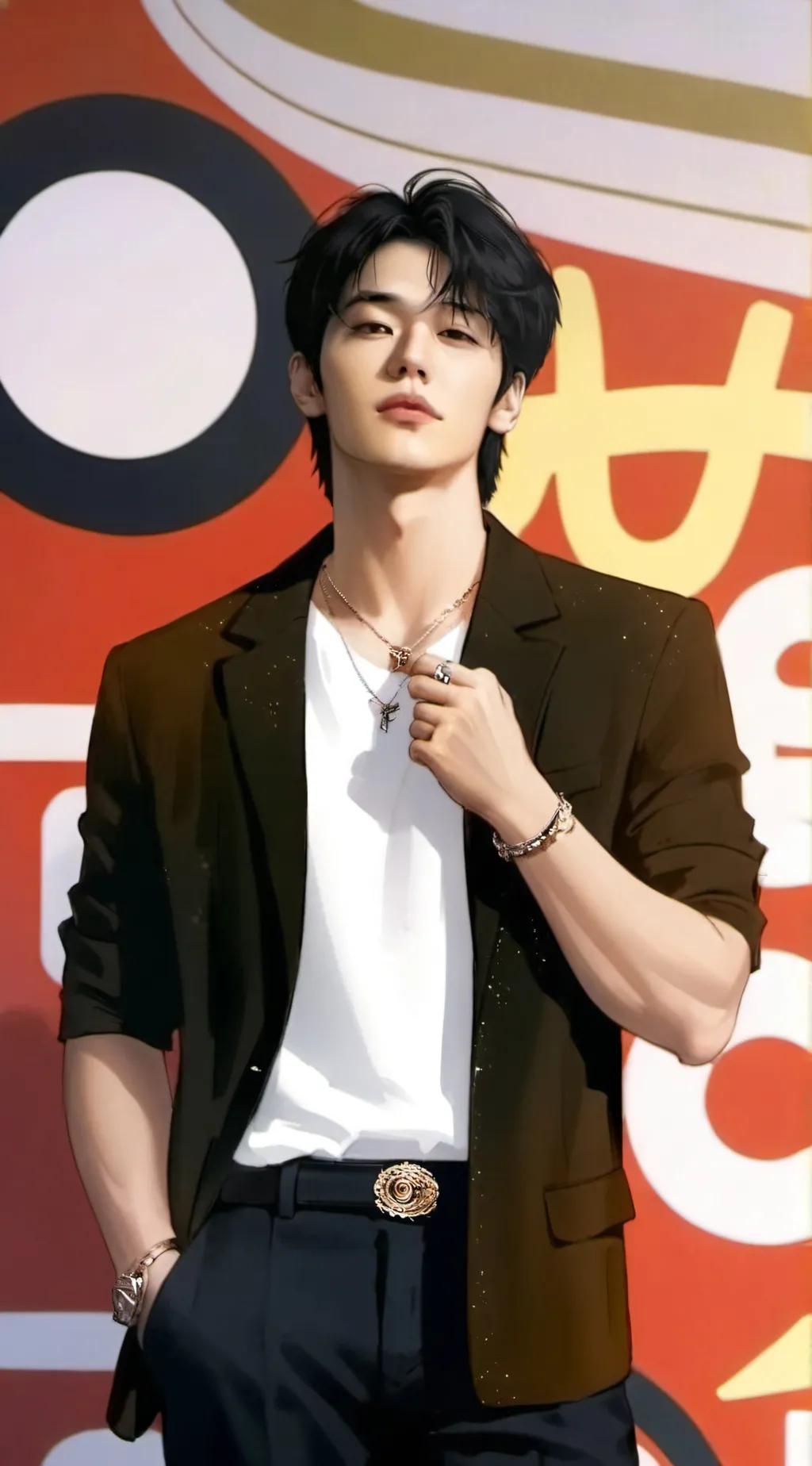 ai character: Steve  background