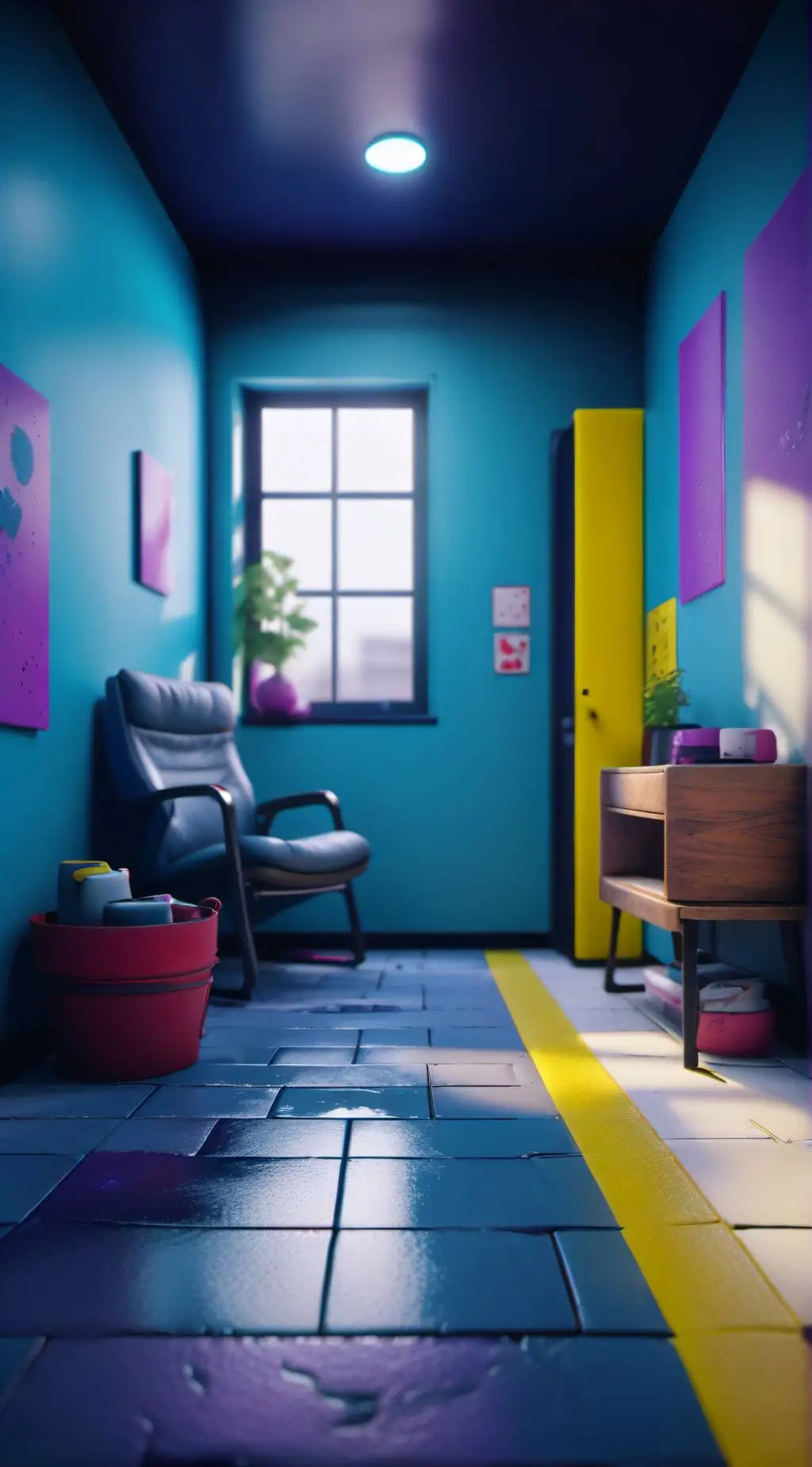 ai character: backroom swap  background