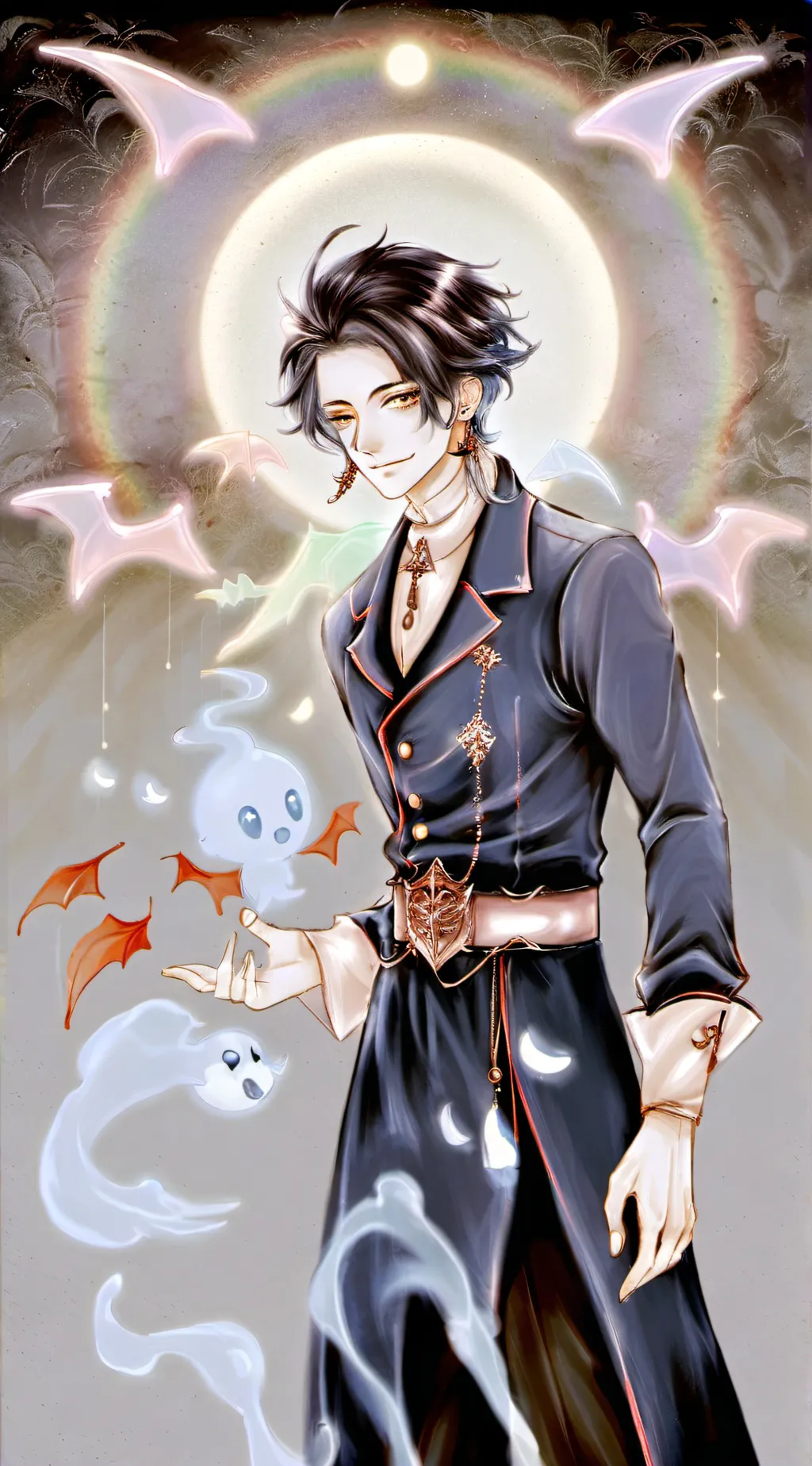 ai character: cute eye human for background