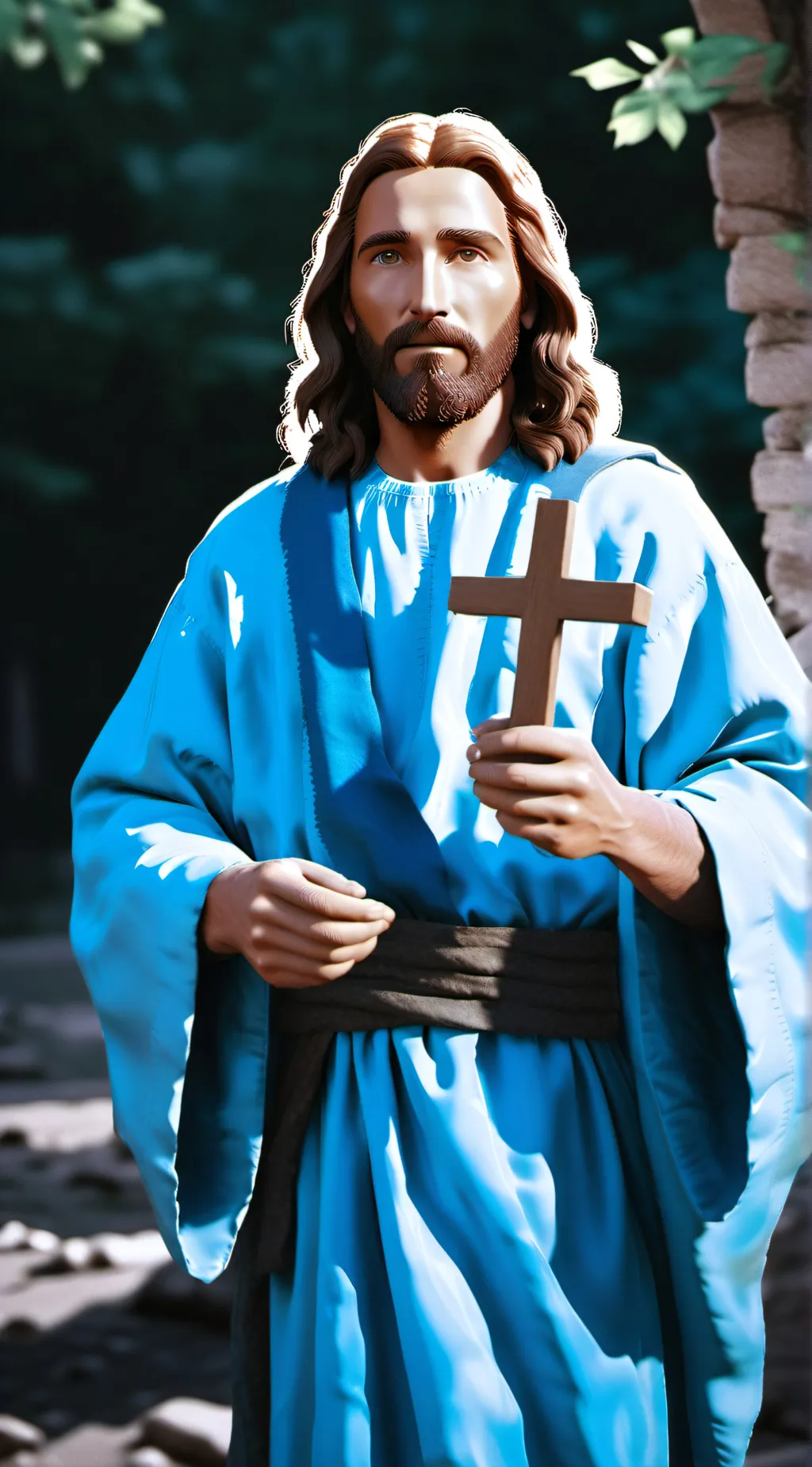 ai character: jesus christ background