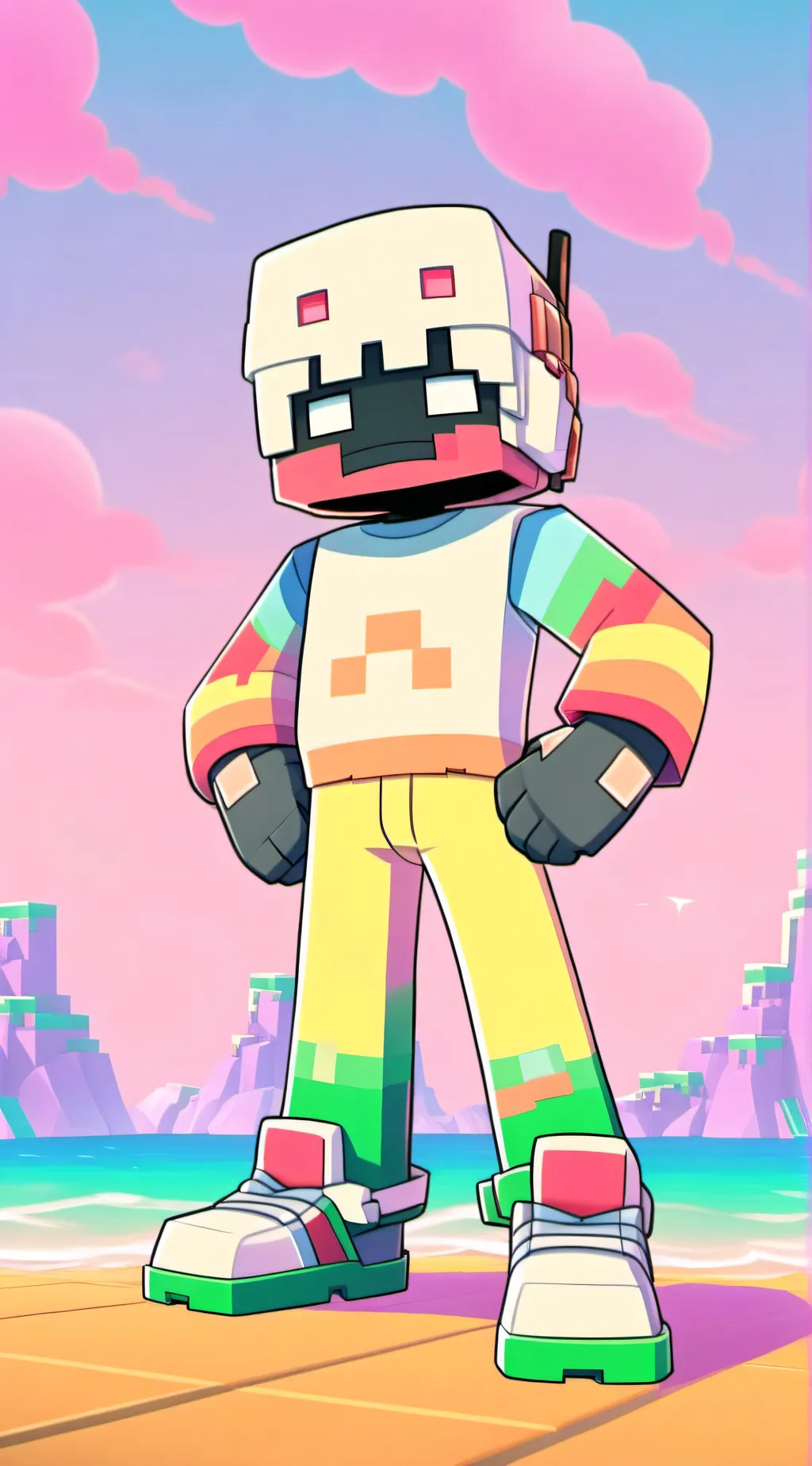 ai character: redzy background